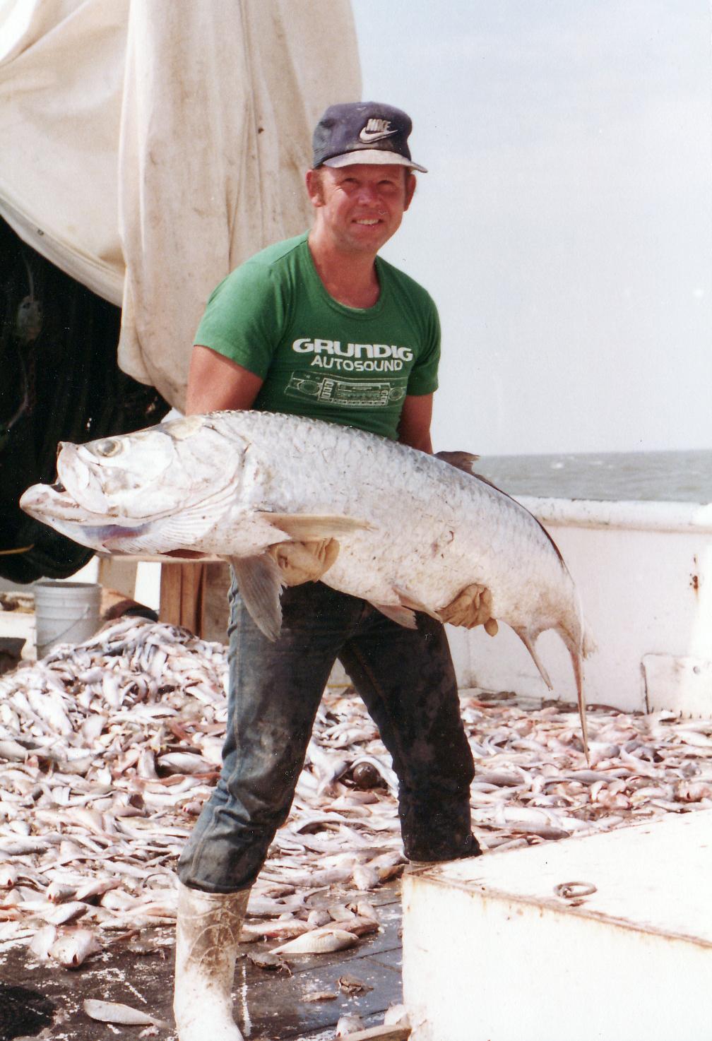 Karl loved the ocean and felt called to work in the church seafood industry in Bayou la Barre, AL. This is him on one of the many fishing and shrimping boats he worked on.