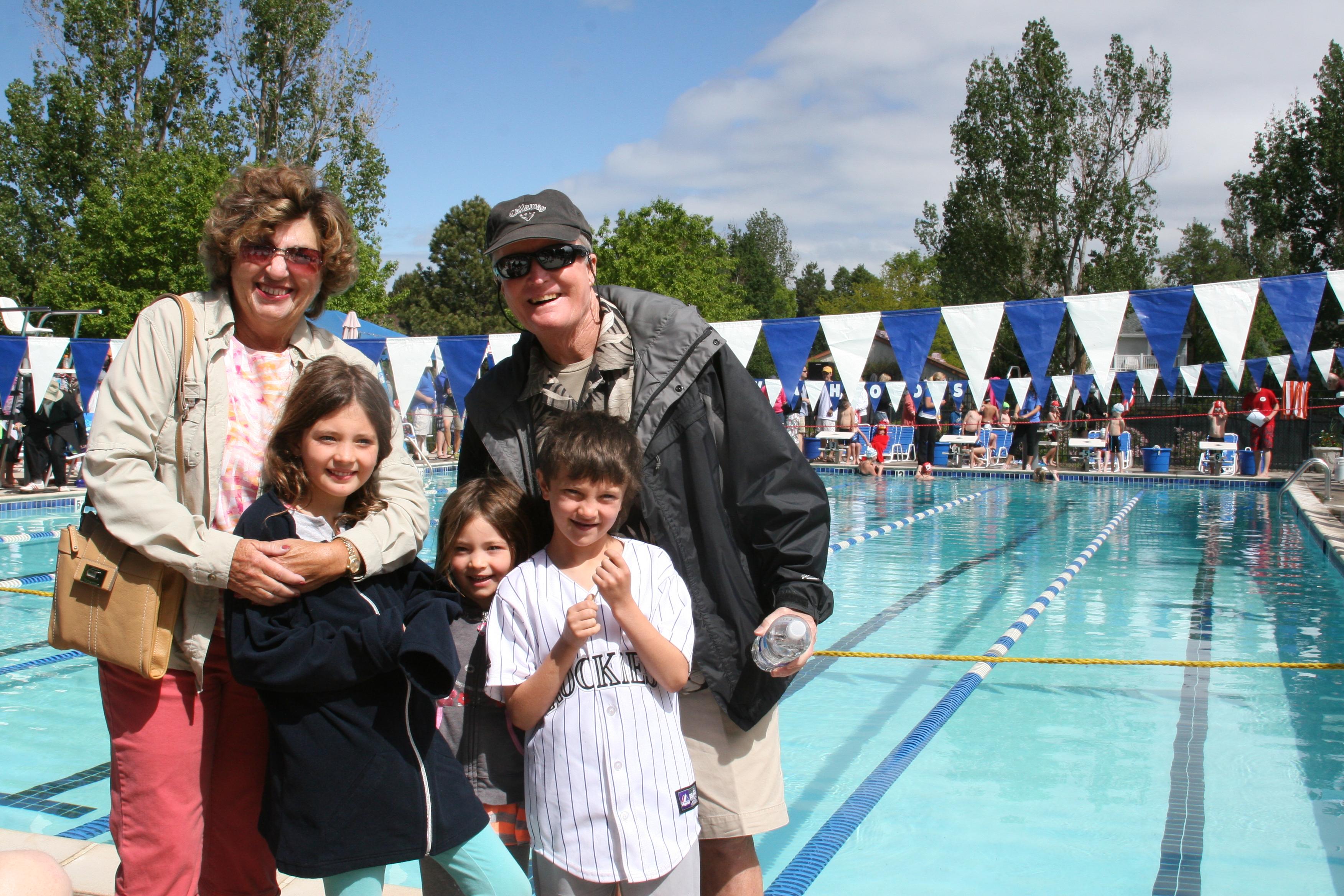 Nana and Papa with Camden, Gracie, and Nick 2013