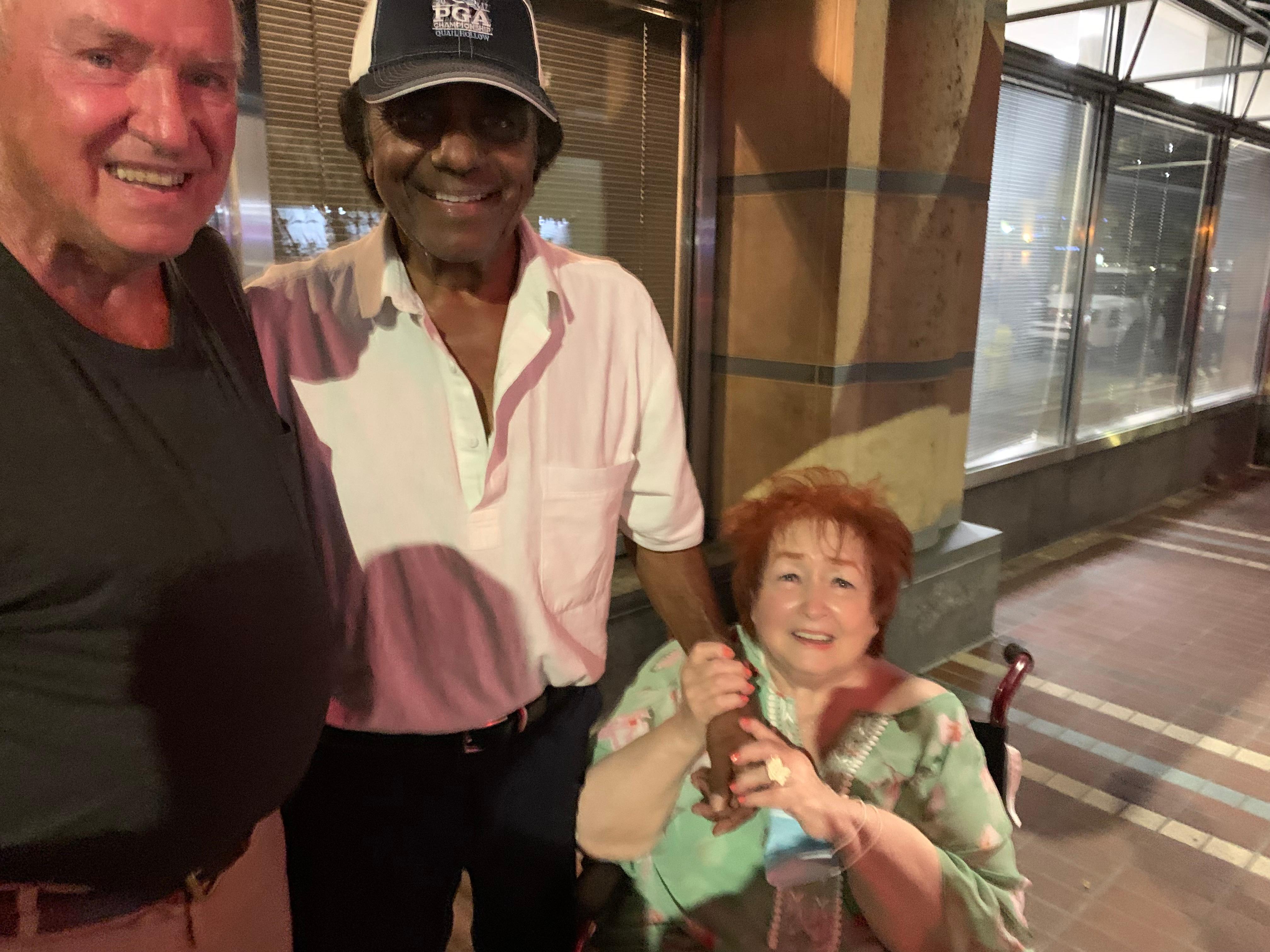 If anyone knew my Mom, they knew she was a HUGE Johnny Mathis fan. She got to meet him in person after his concert just by chance. She wouldn't let go of his arm, LOL! Thank you Missy for making that all happen.