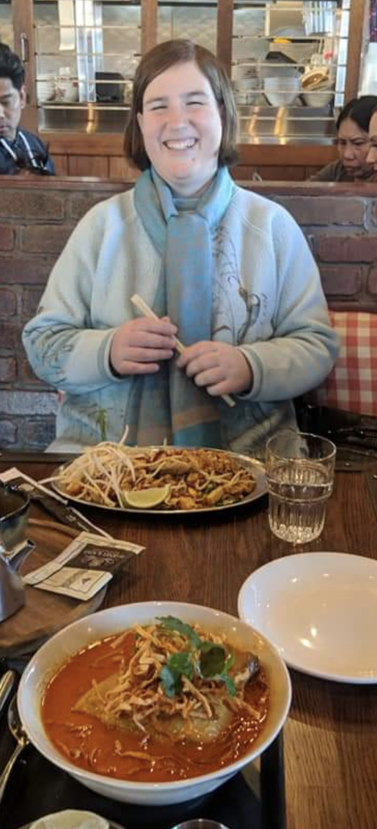 First time I celebrated Jackie's birthday with her. Went off island to a Thai restaurant.