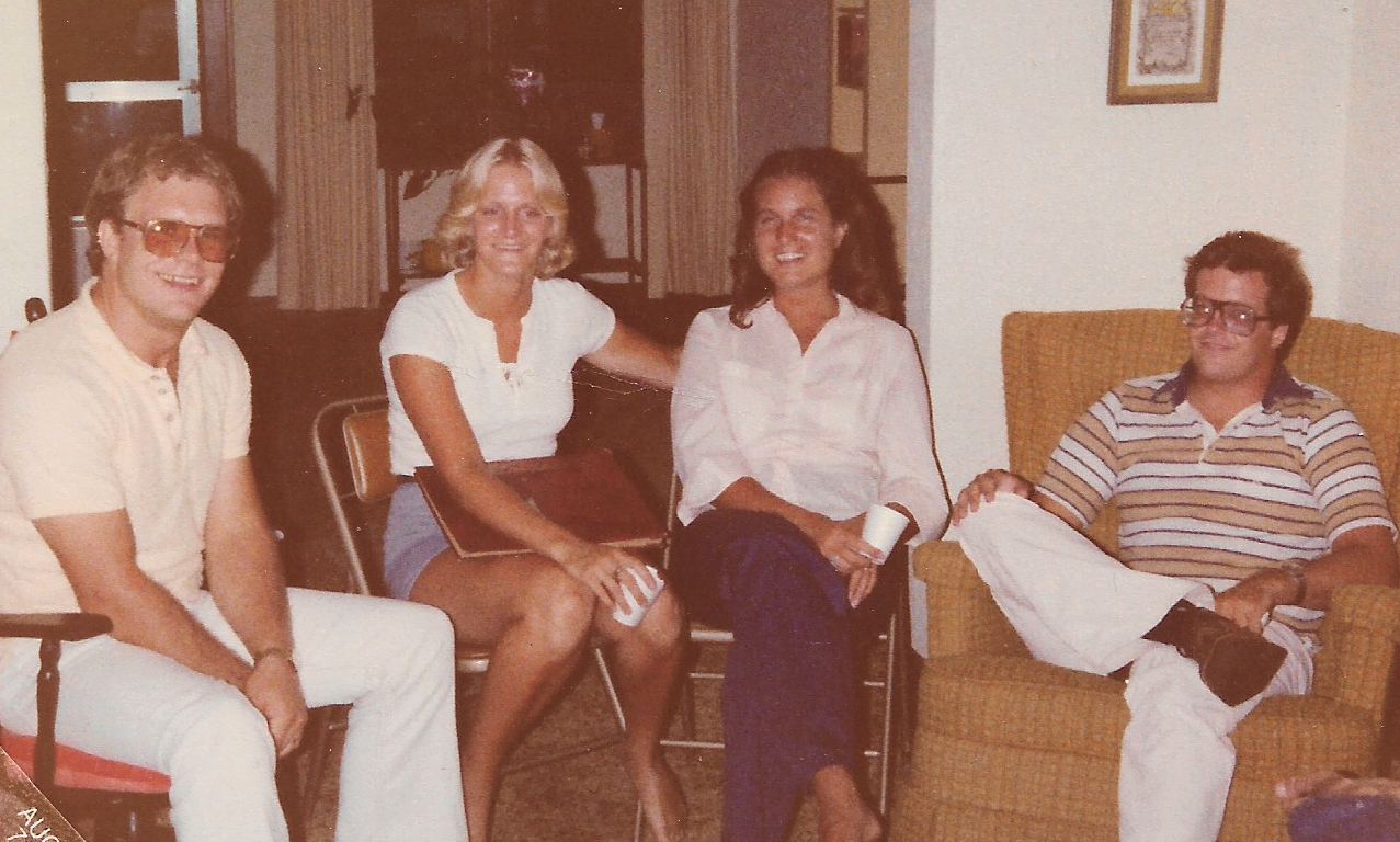 We met Fred while at Calvin College, and he soon joined us as an integral part of Marti's grade school friend group.  Photo, 1979.