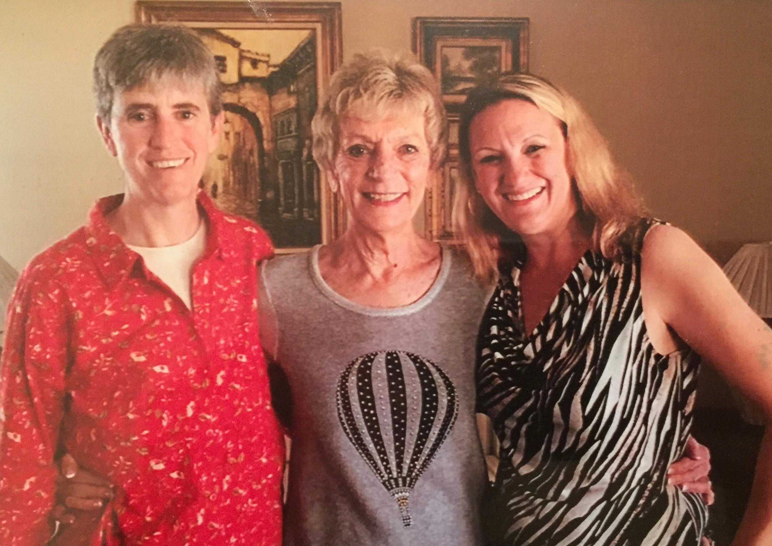 Mom with Lori and Erin