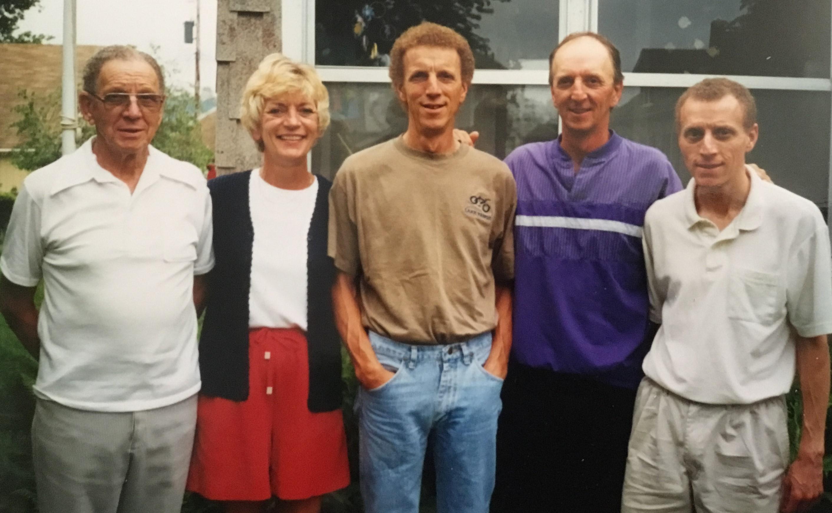 With Dad, Mike, Gene, and Rick