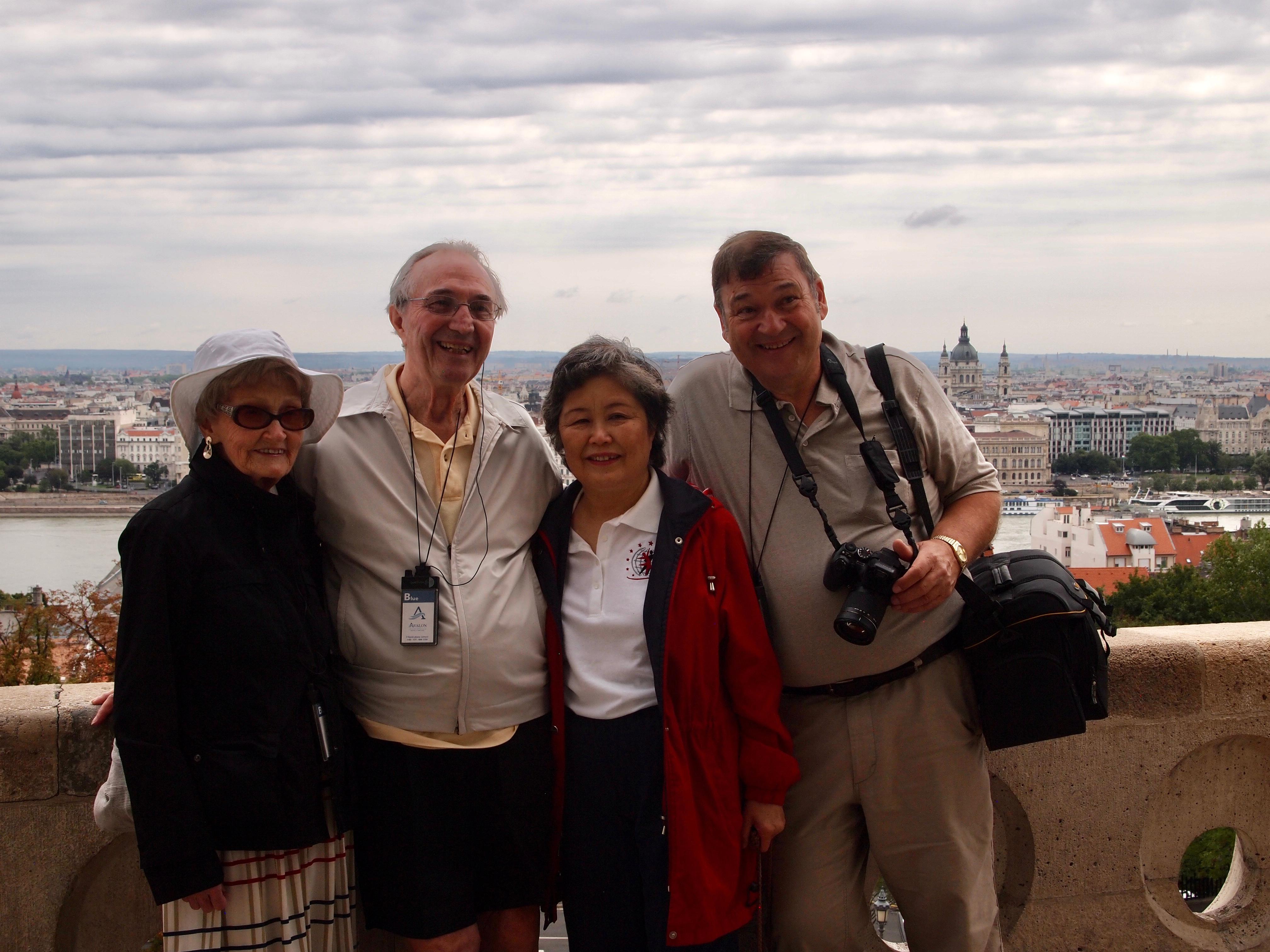 Sam & Jerry with friends Michiko & Marty in Prague