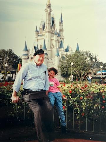 Lyman and Tonya in Disneyland.