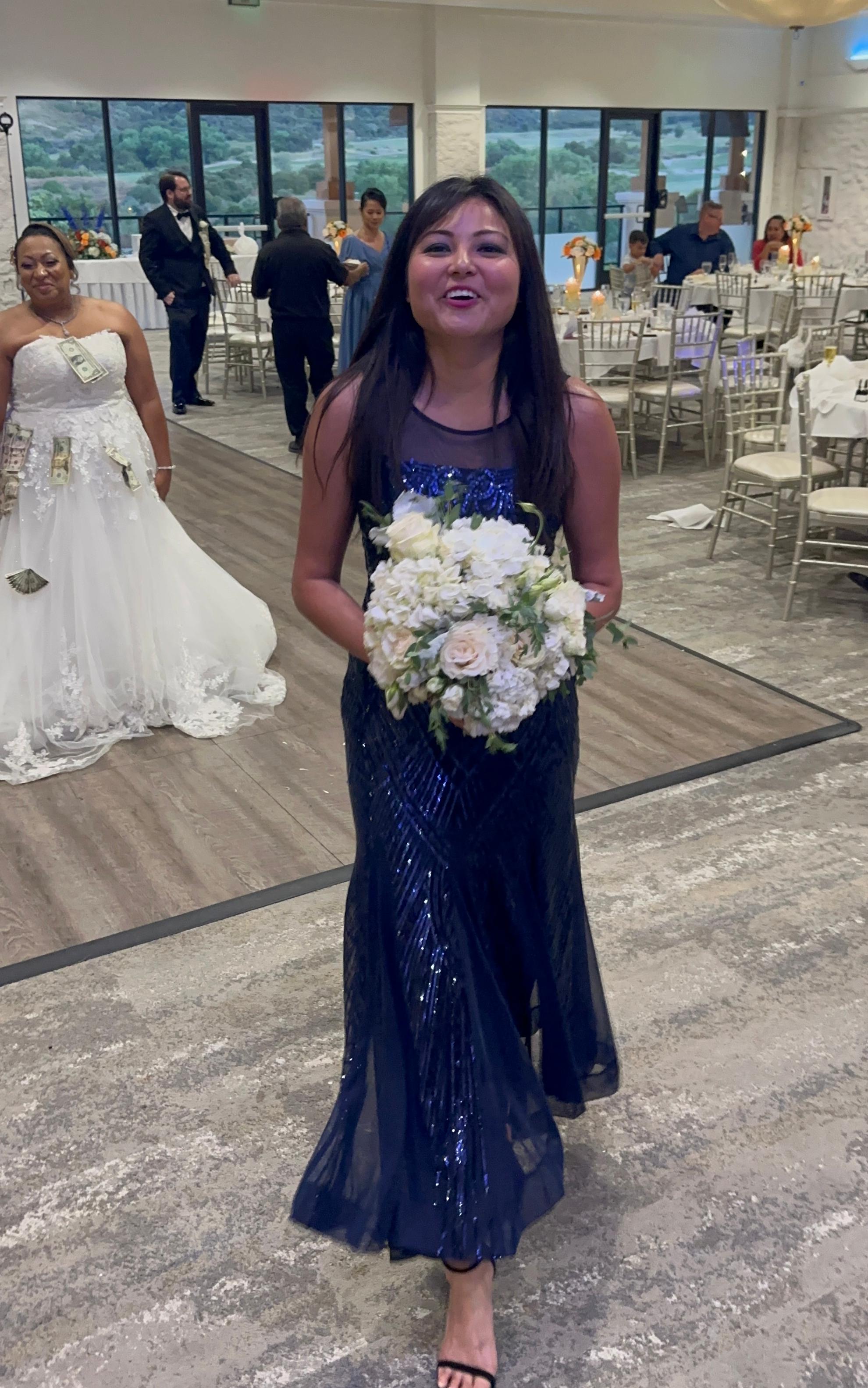A moment of pure beauty - our stunning bouquet winner steals the show. Congratulations to the stunning bouquet winner, turning heads and hearts at this wedding!