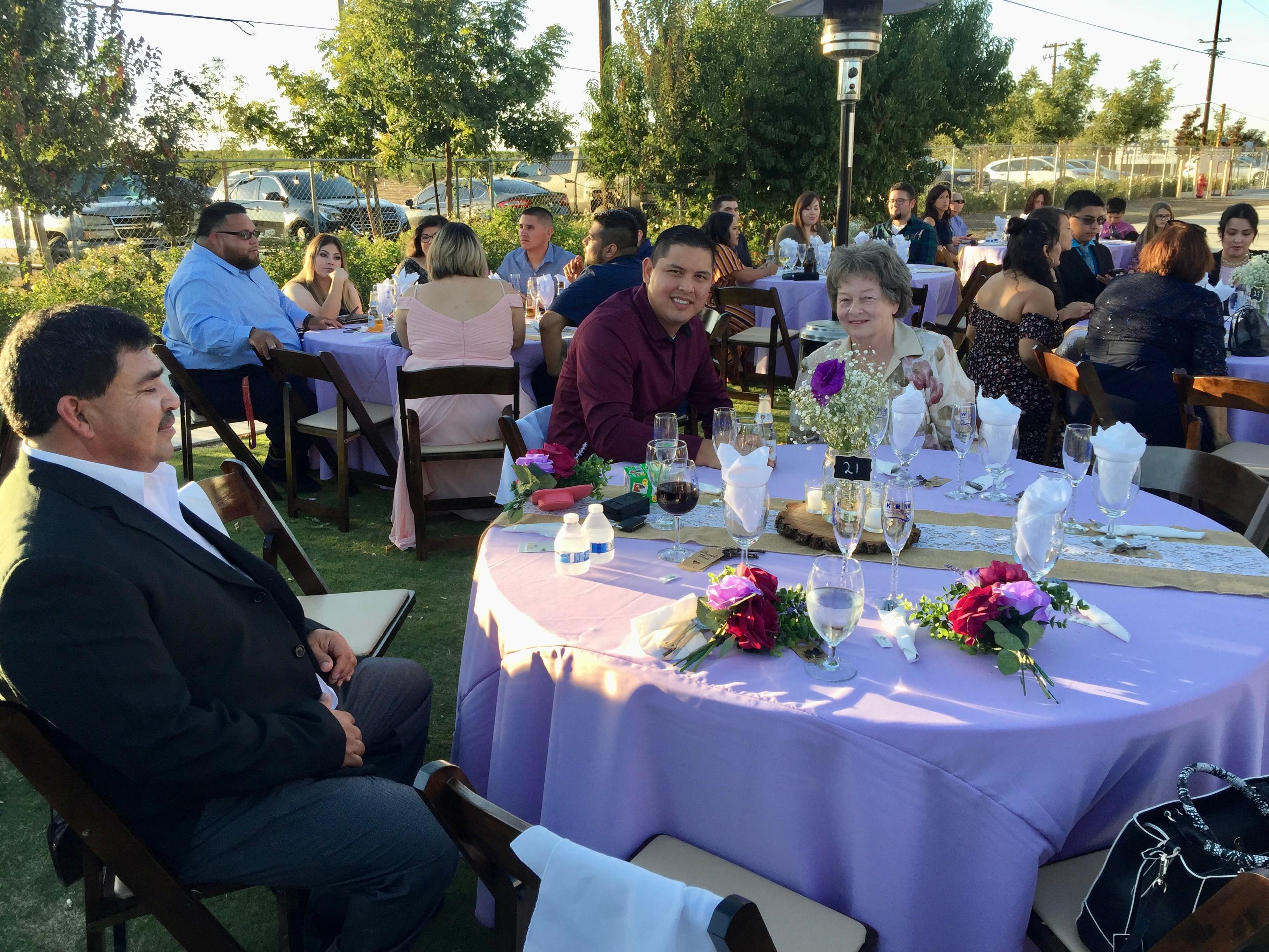 Photo of Precious Jeannine Carpenter
Event: Jean and Yadira Saldana *
Wedding, California
Guests: Jeannine Carpenter
Seated with Ernesto (Family)
And Enrique Saldana
Brother-in-Law