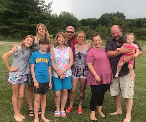 Family photo at Jesse & Sarahs - 2023
