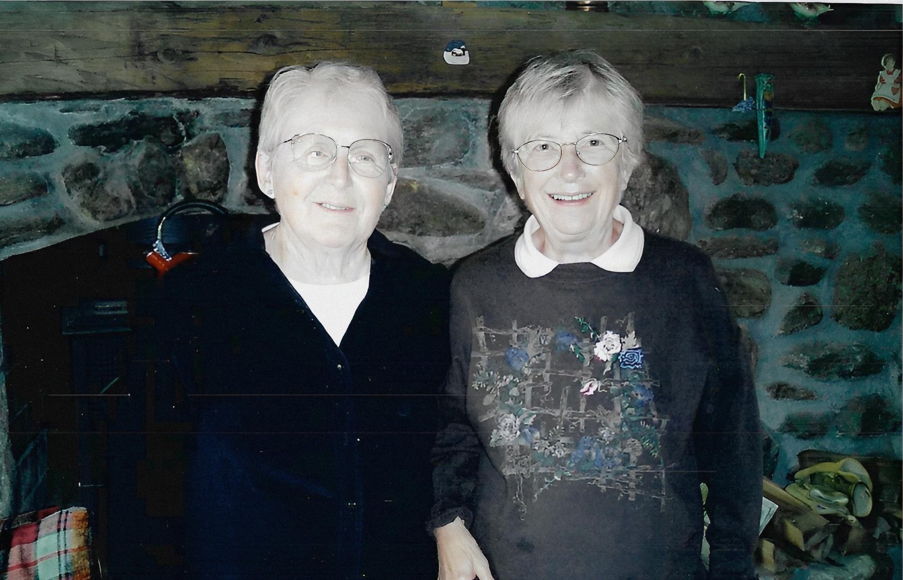Double trouble: Best friend Connie Morrill with her partner in crime