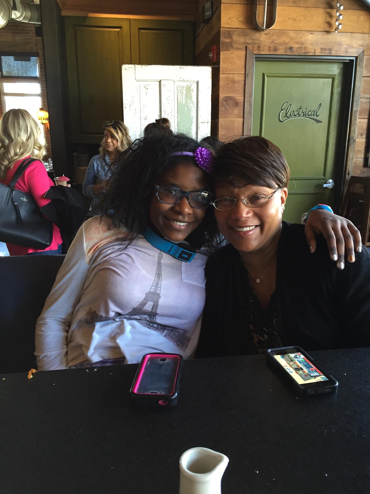 Stephanie and niece. Her brother Gene daughter