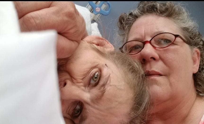 Just holding Lauren while she was in the hospital.