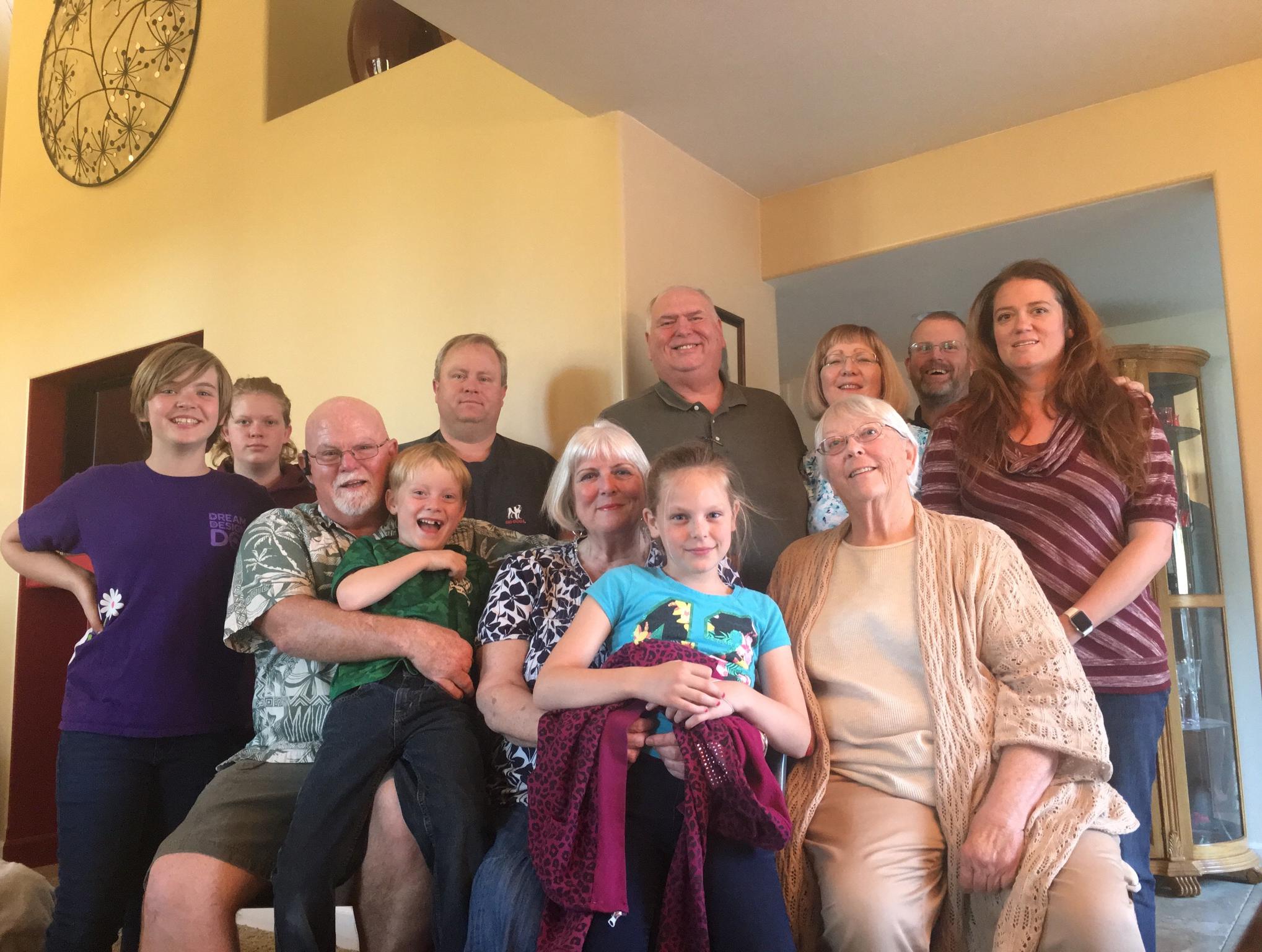 Wes and Lora's family plus Erik, Willa and Carole