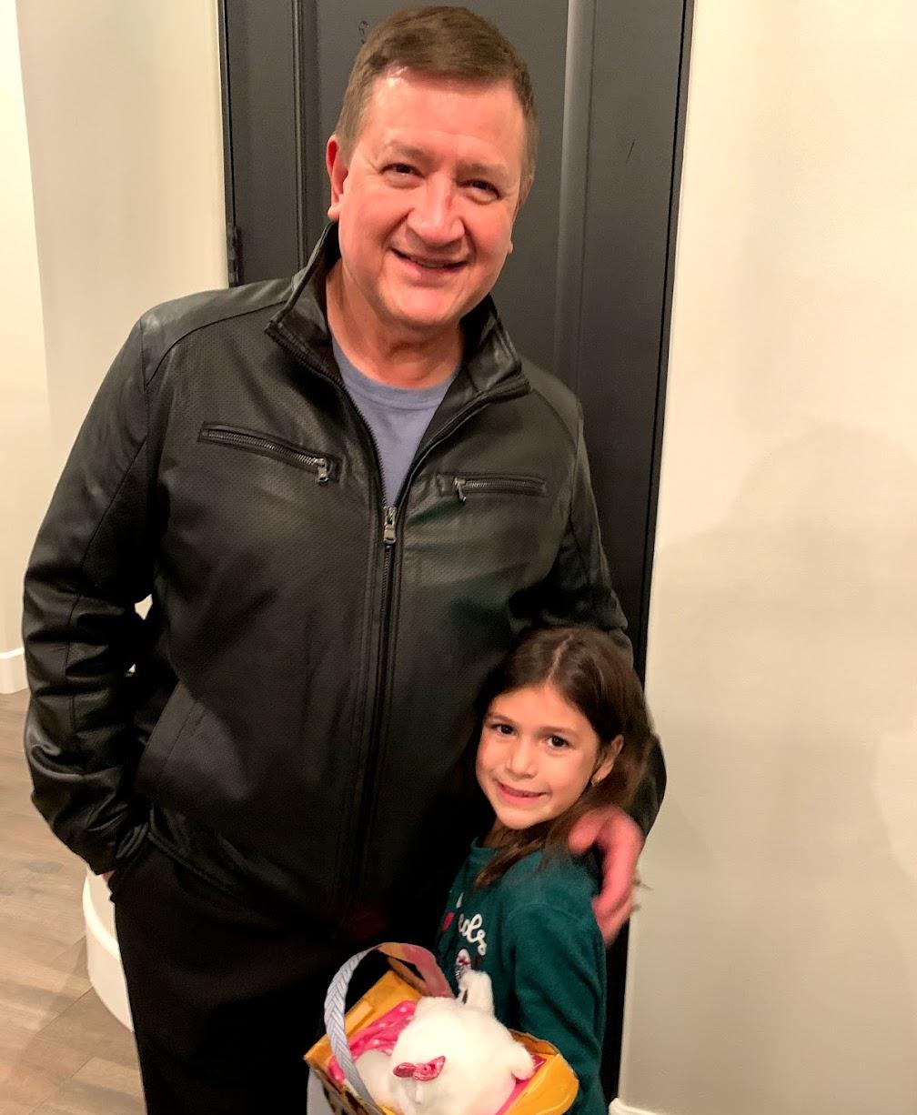 Dad and granddaughter, Roslyn