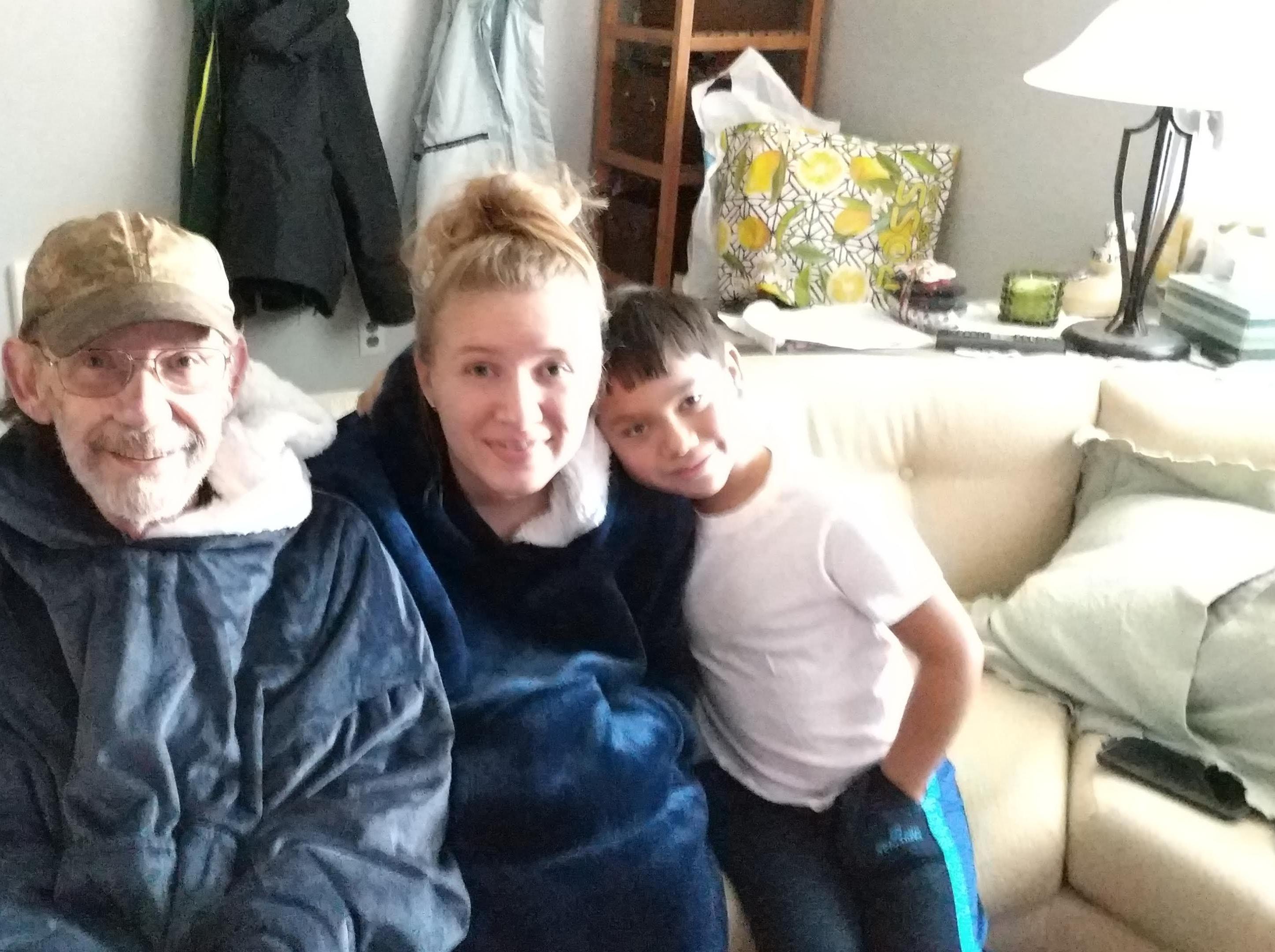 Art with his grandkids, Mariah and Armando