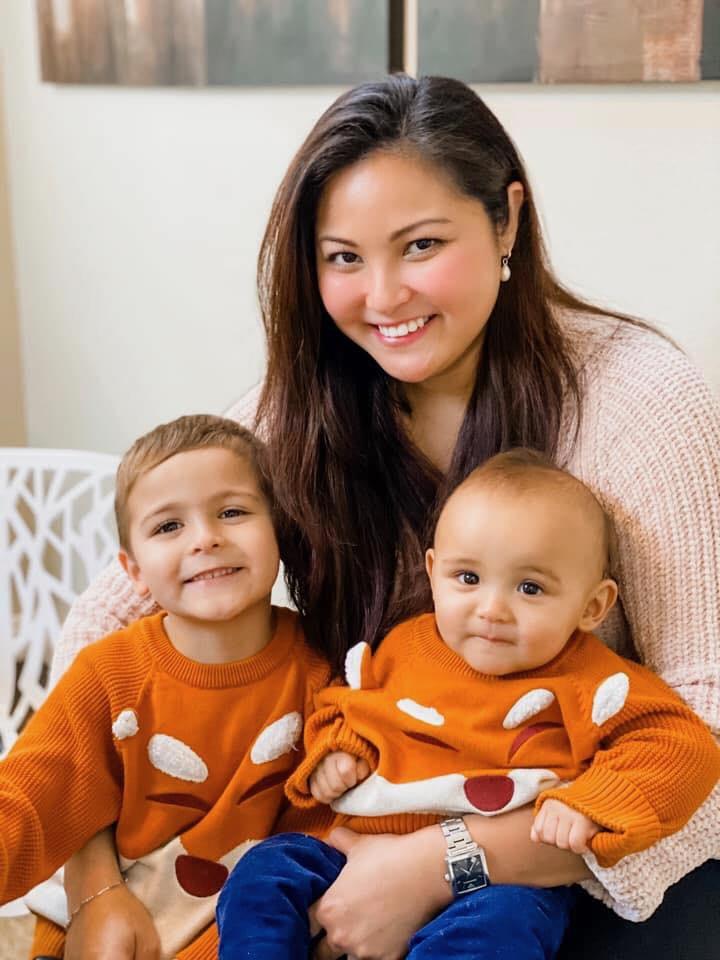 Nadine's pride & joy, her 2 beautiful boys, Aiden and Skye.