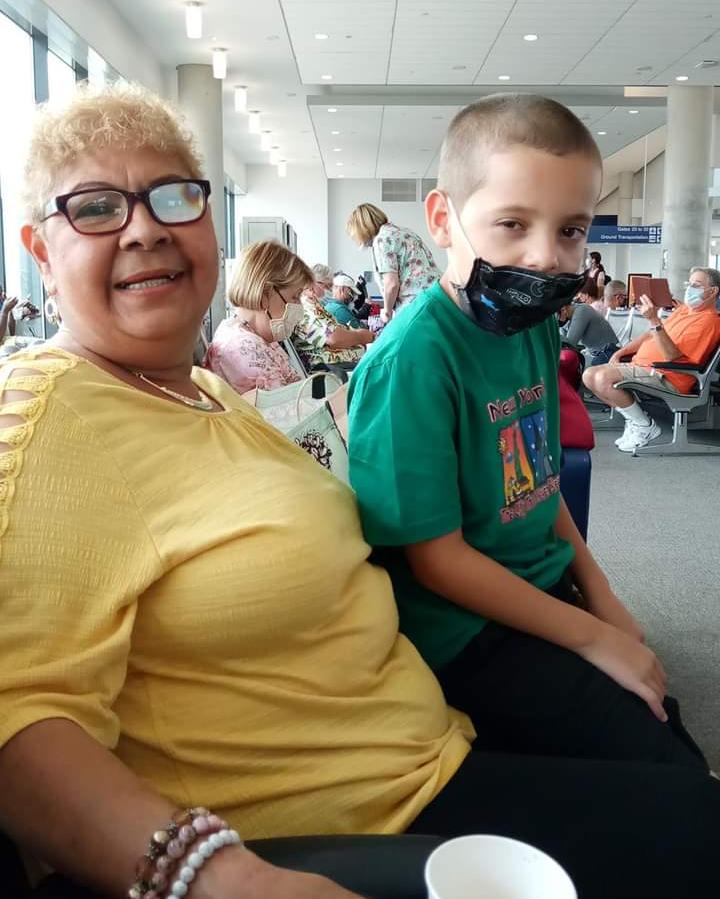 Gabe and Great grandma. 