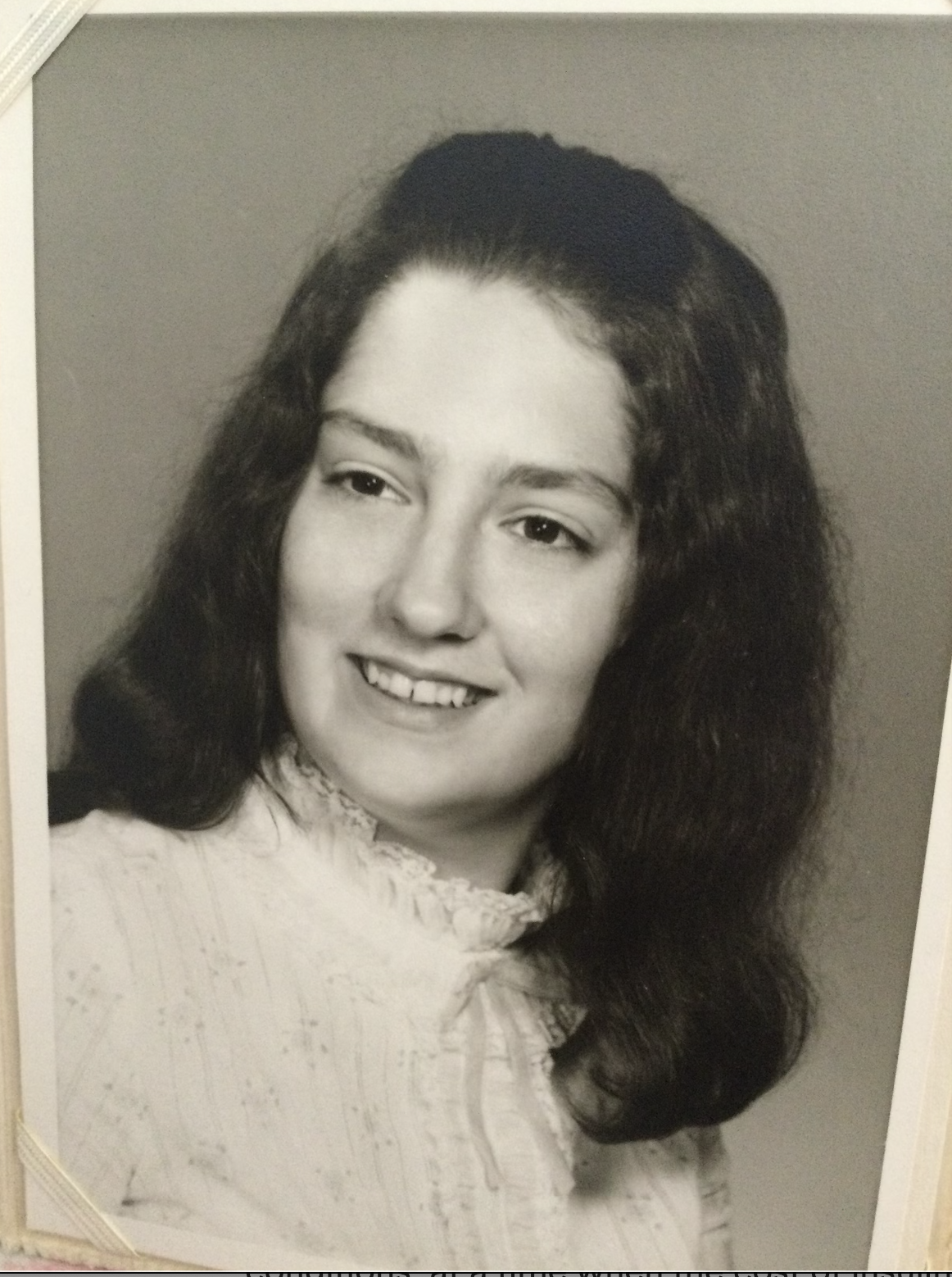 Here is a photo of Bronnie from High School that Heather gave me to post.  