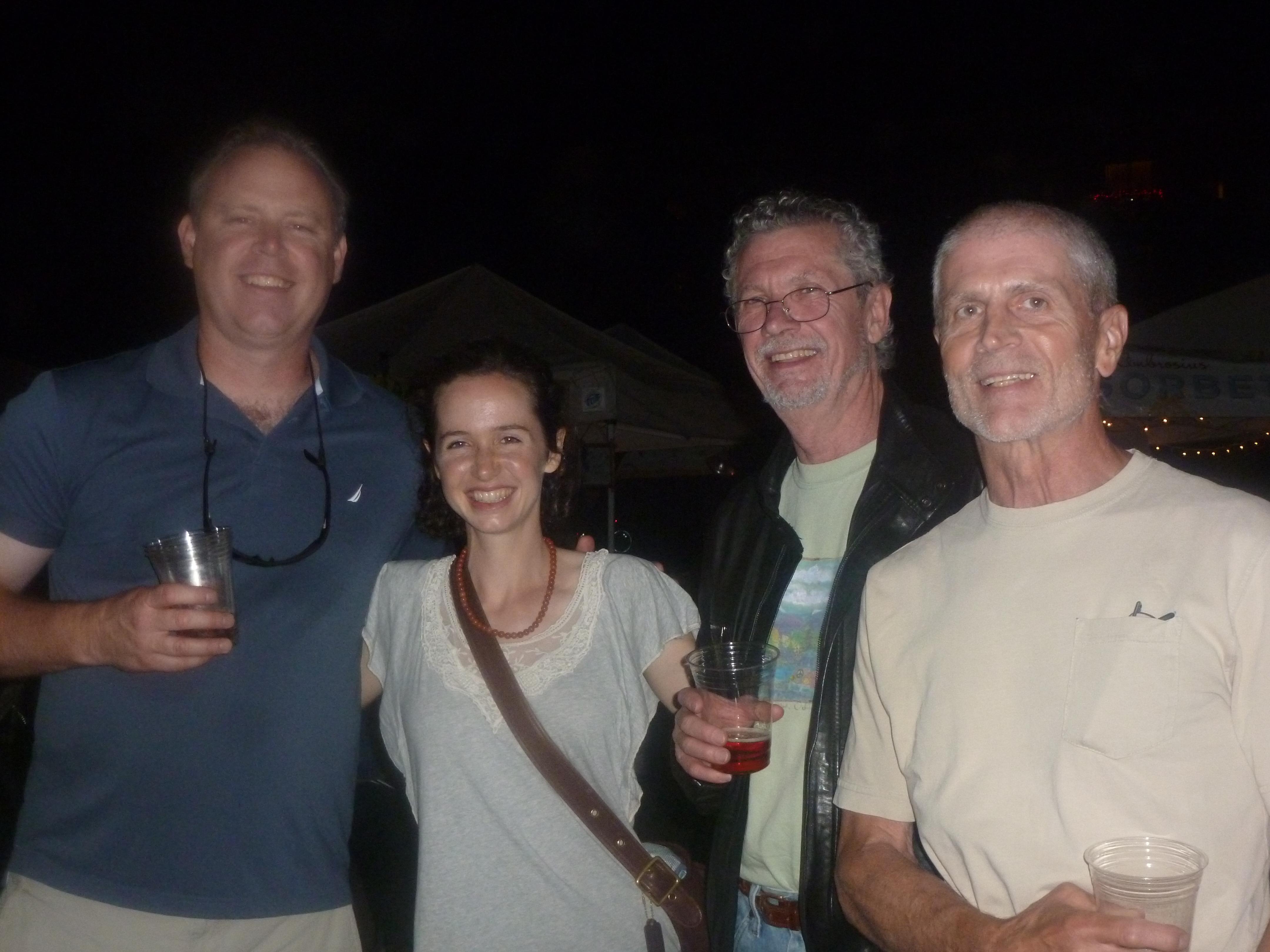 La Fete de Marquette in Madison, WI - Sean, Teresa, Tim and Dan. The weekend of Colleen and Adam's wedding. Fun with the not so French (well, Dan has a little French in him)!