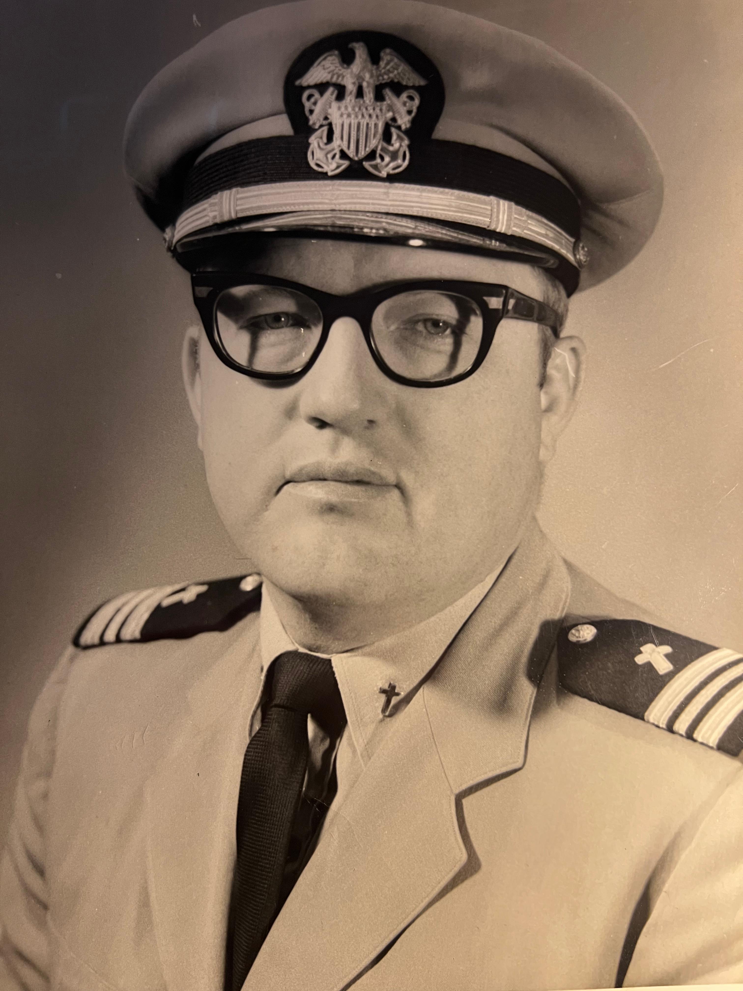 Lyman in his formal Chaplain’s (Captain’s)uniform.