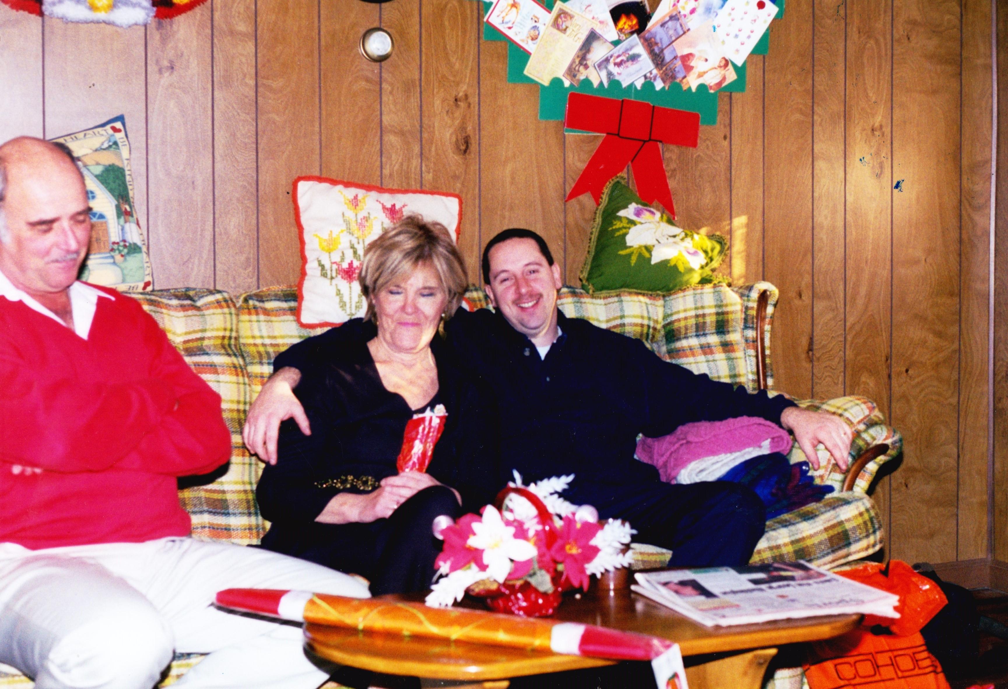 Christmas 1998 with Amy's husband Dave
