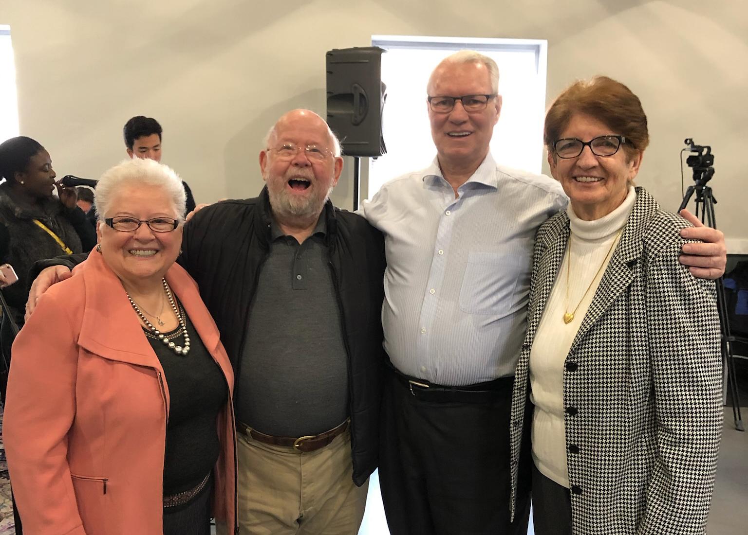 Karl & Katharina with Hugh & Nora Spurgin. The Spurgins were the catalyst for our families move to Bridgeport and they worked closely together for many years.