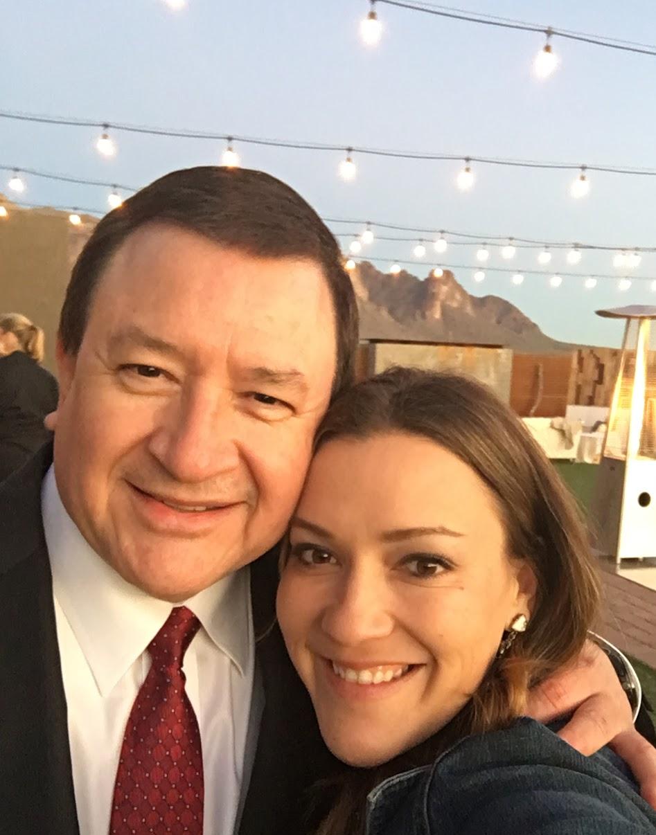 Dad and daughter, Michelle