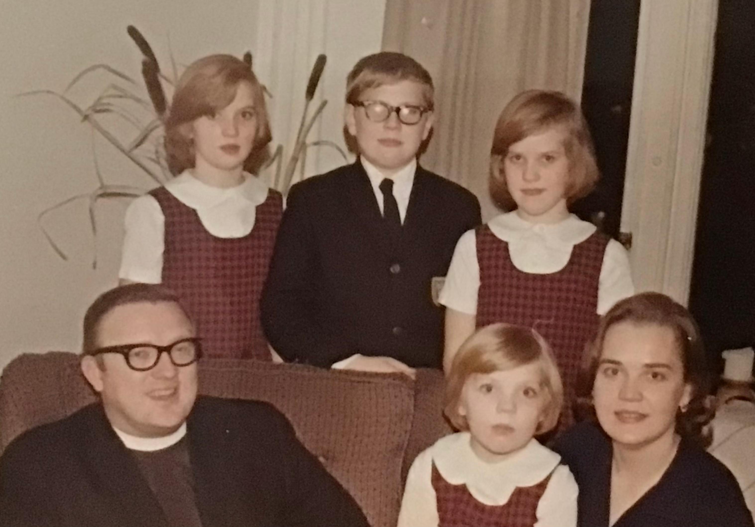The Lundeen clan in school uniforms all dressed up!