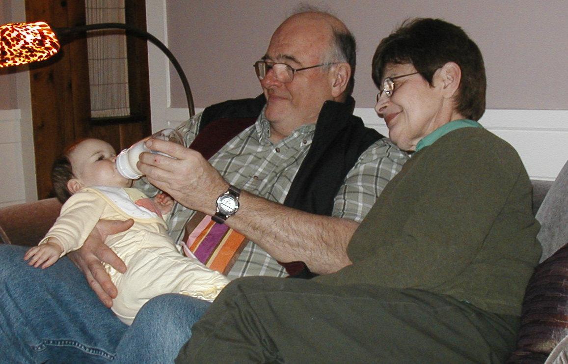 Proud grandparents