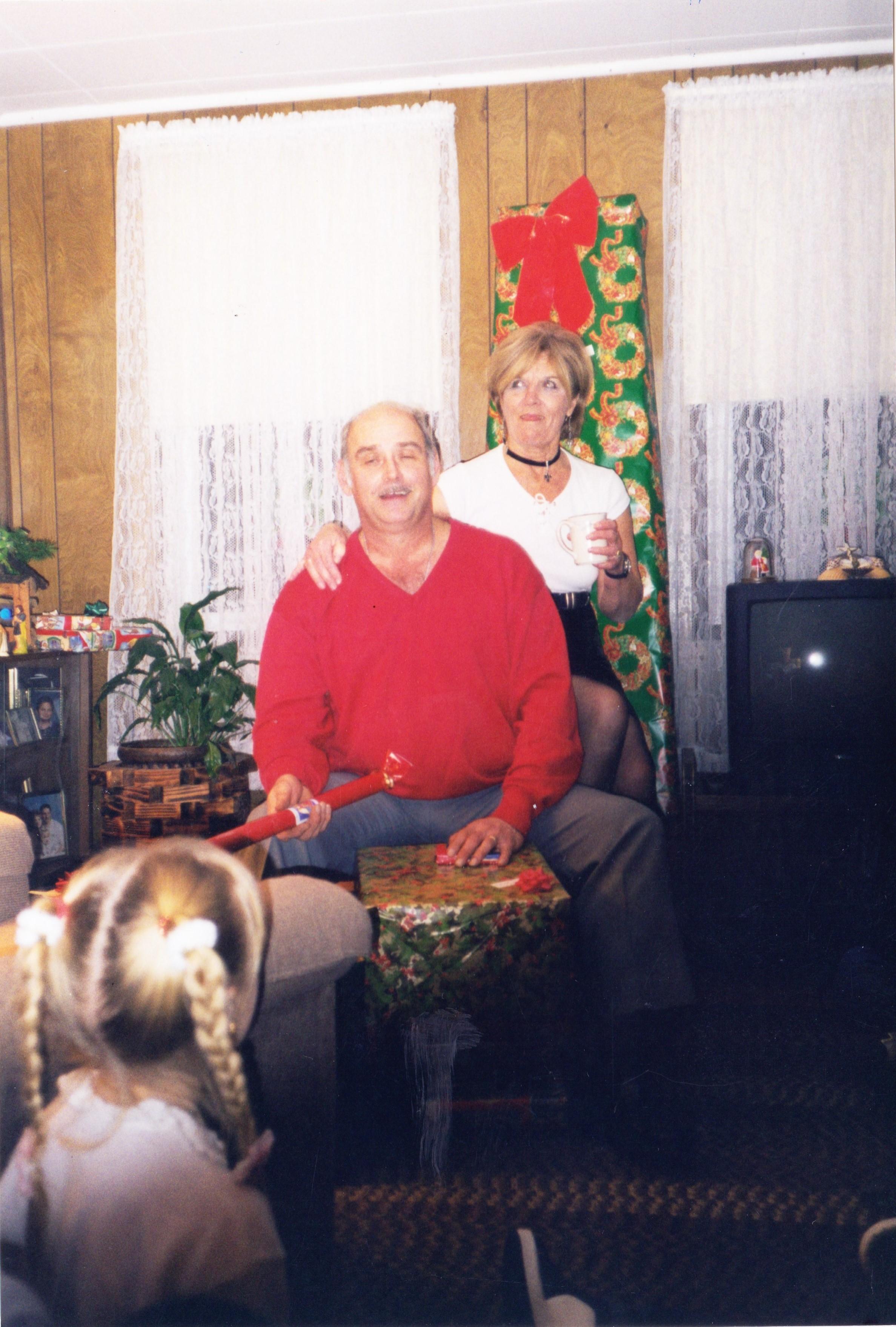 Christmas with Edna and Ed in '97 at Ed's mom Marie's house. Stephanie in foreground