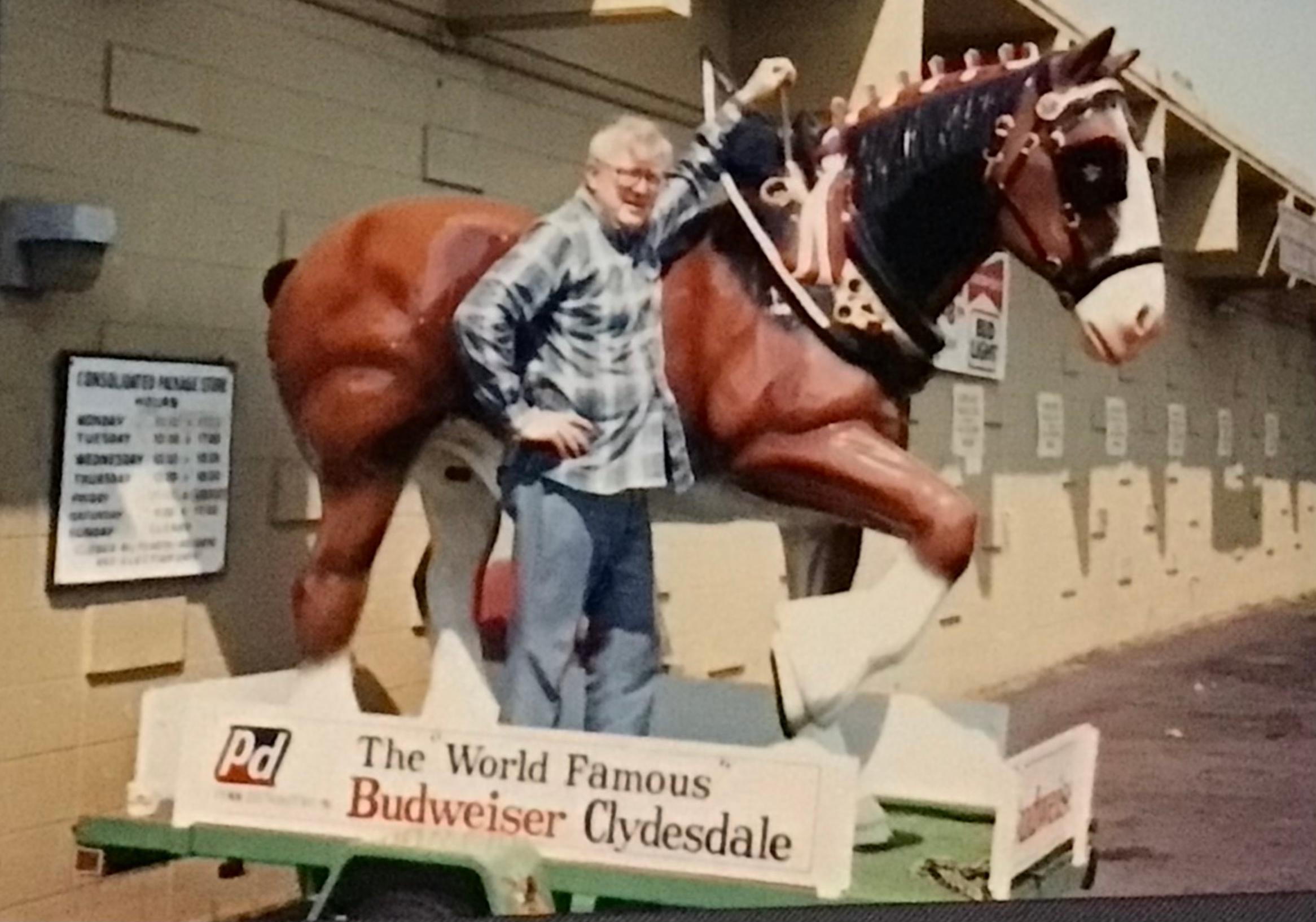 Dad’s favorite horse - a Clydesdale!