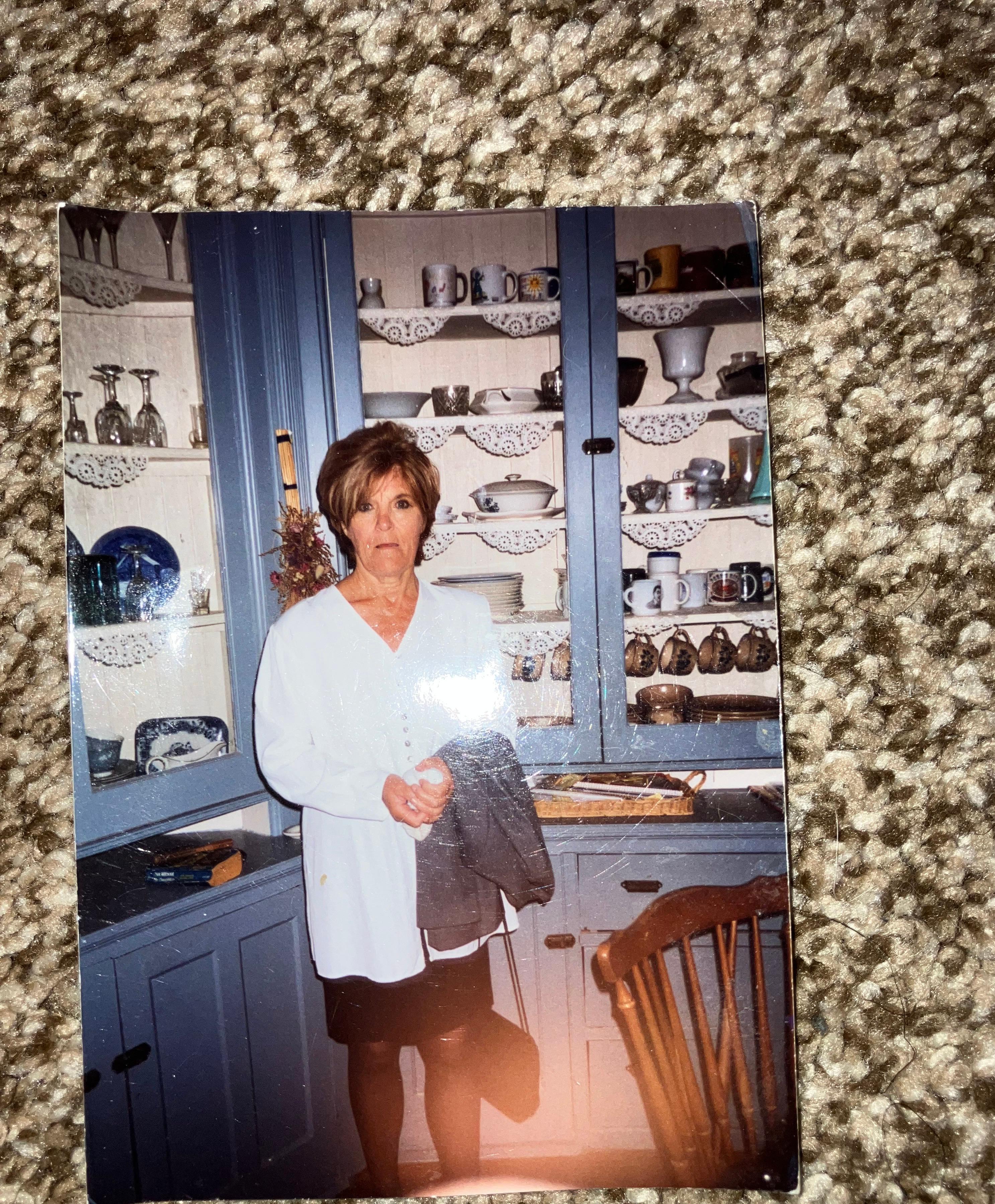 Bird in her dining room in Hoosier Falls, NY. Probably before 2001