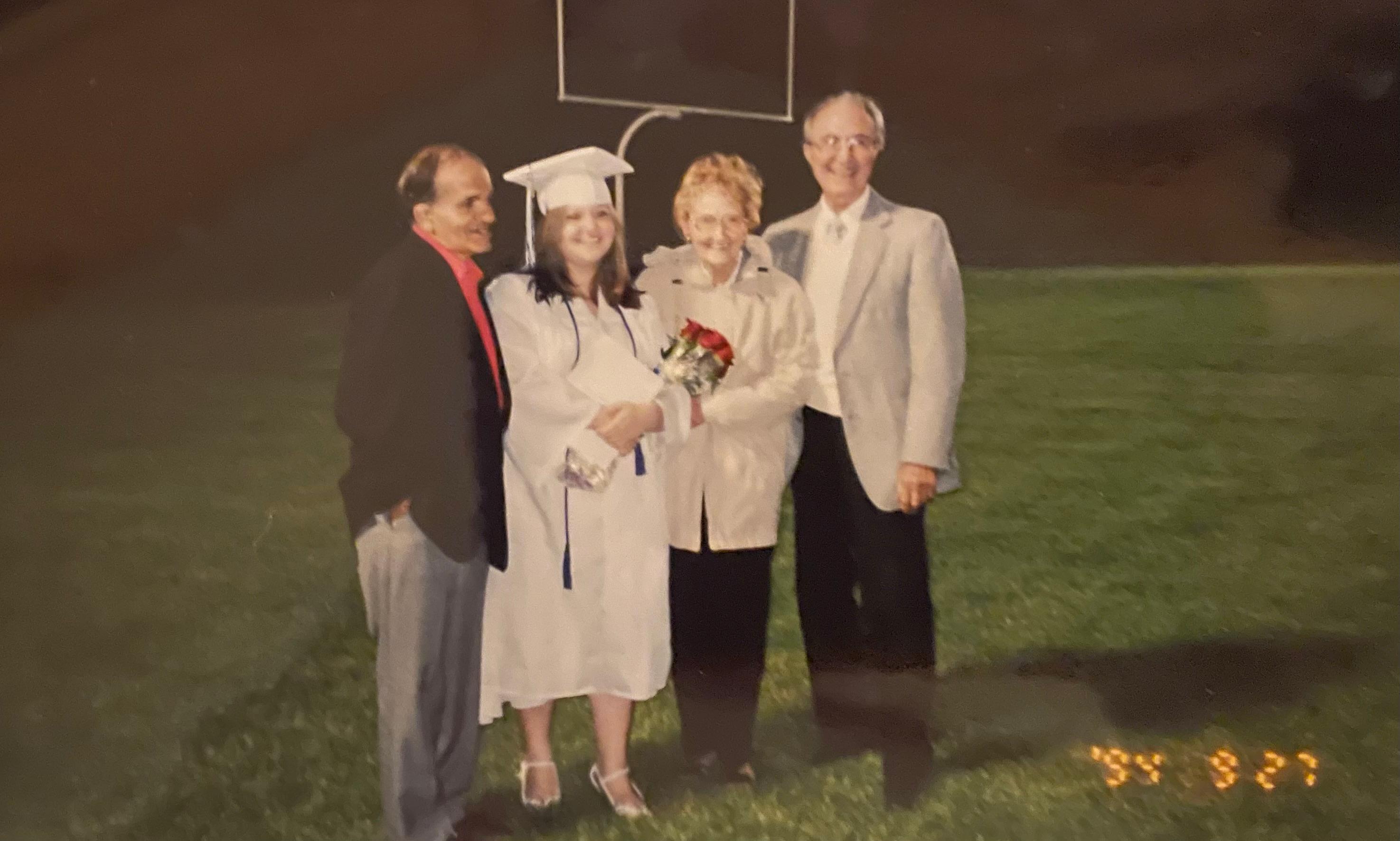 Chelsea with both grandparents, Sam, Jerry & Will