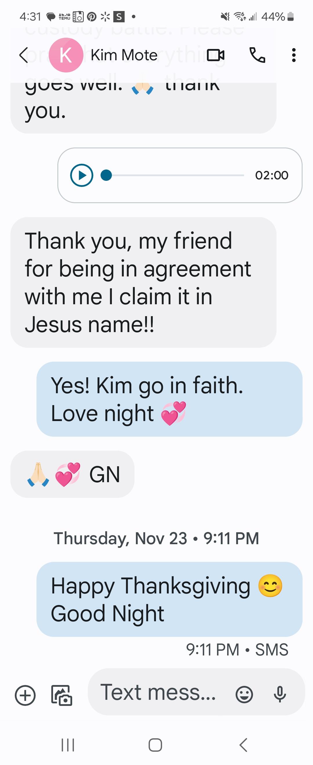 This woman was more. Then just my friend/ coworker. She's my sister. We had so many things in common. As I shed these tears. I'm smiling because, she won. I believe Kim is dancing with Jesus. And, that her feet are 100% whole. So these tears are only temporary. Because the memories that, I have of my sister. Will last with me. Until it's my turn. To fly home. And join my sister. In dancing for Jesus. Rest easy, Kim. Love you always. Your sister, Keive Jacques.