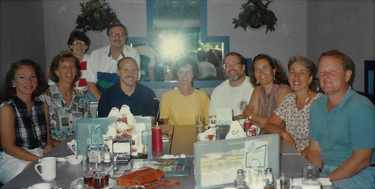 We shared life as our families grew, Fred always a good listener and very involved with the children.  Photo, 1995