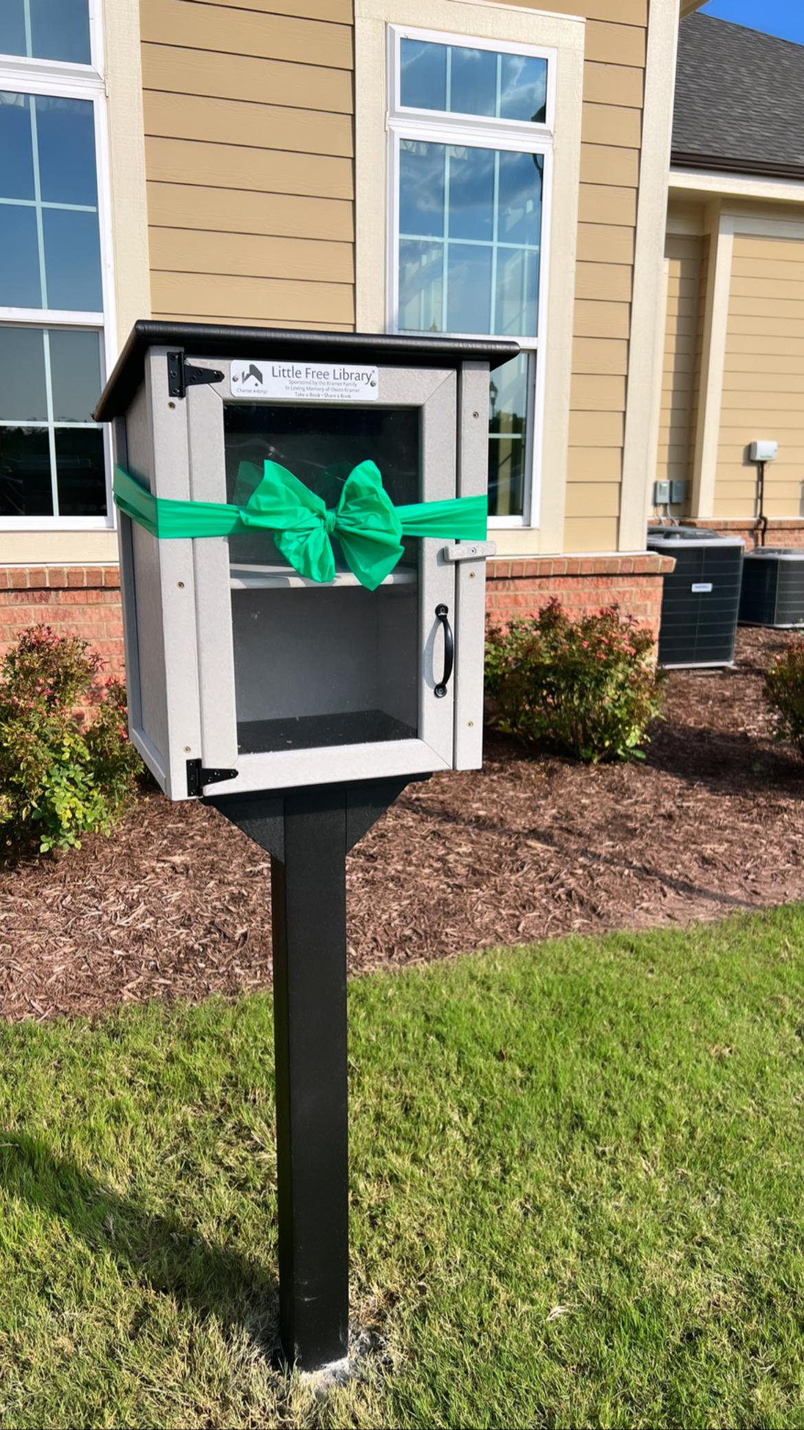 Introducing the Ellis Crossing Little Free Library!
Dedicated in Loving Memory of Owen, by his friends & family.
Hi Neighbors,
We have donated a Little Free Library to the neighborhood (& all of you!) in memory of our son, Owen, who passed away at 11 months old in 2019. Today is his 5th birthday, and to honor what should have been our excitement and anticipation preparing him for kindergarten this summer, we decided to dedicate a Little Library to our beloved neighborhood/community in his memory.
The LFL is located at the Clubhouse will be frequently stocked/maintained with adult and children’s books - there should be something for everyone! I’ve posted the website below for more information. The idea is to “Take A Book • Share A Book”, the mission is to “be a catalyst for building community, inspiring readers, and expanding book access for all” and the vision is “a Little Free Library in every community and a book for every reader. We believe all people are empowered when the opportunity to discover a personally relevant book to read is not limited by time, space, or privilege.”
We hope you all will enjoy utilizing this Little Library in Owen’s memory. We will be having a small little family dedication “ceremony” at the site of the Library this evening where we will stock it with the first round of donated books that we have received from our family/friends. We’ll keep an eye on it regularly and will add more books as space allows. Please feel free to do the same!
https://littlefreelibrary.org/about/
You can read a little bit more about Owen here:
https://app.bluebutterfly.com/memorial/v2/owen-kramer
You can read more about Mitochondrial Disease here: https://www.umdf.org/what-is-mitochondrial-disease-2/
Please let us know if you have any questions, suggestions or book donations 🙂