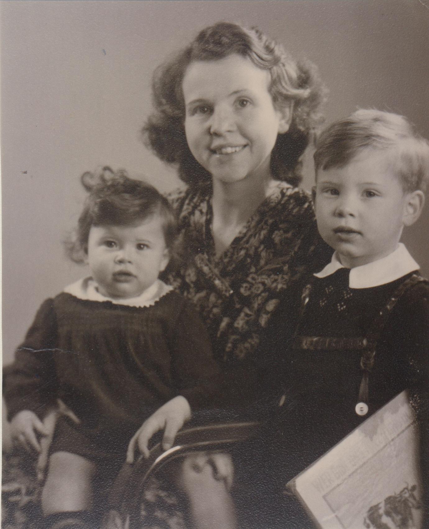 Karl with his mother Tamara and sister Gitta.
Kiel, Germany