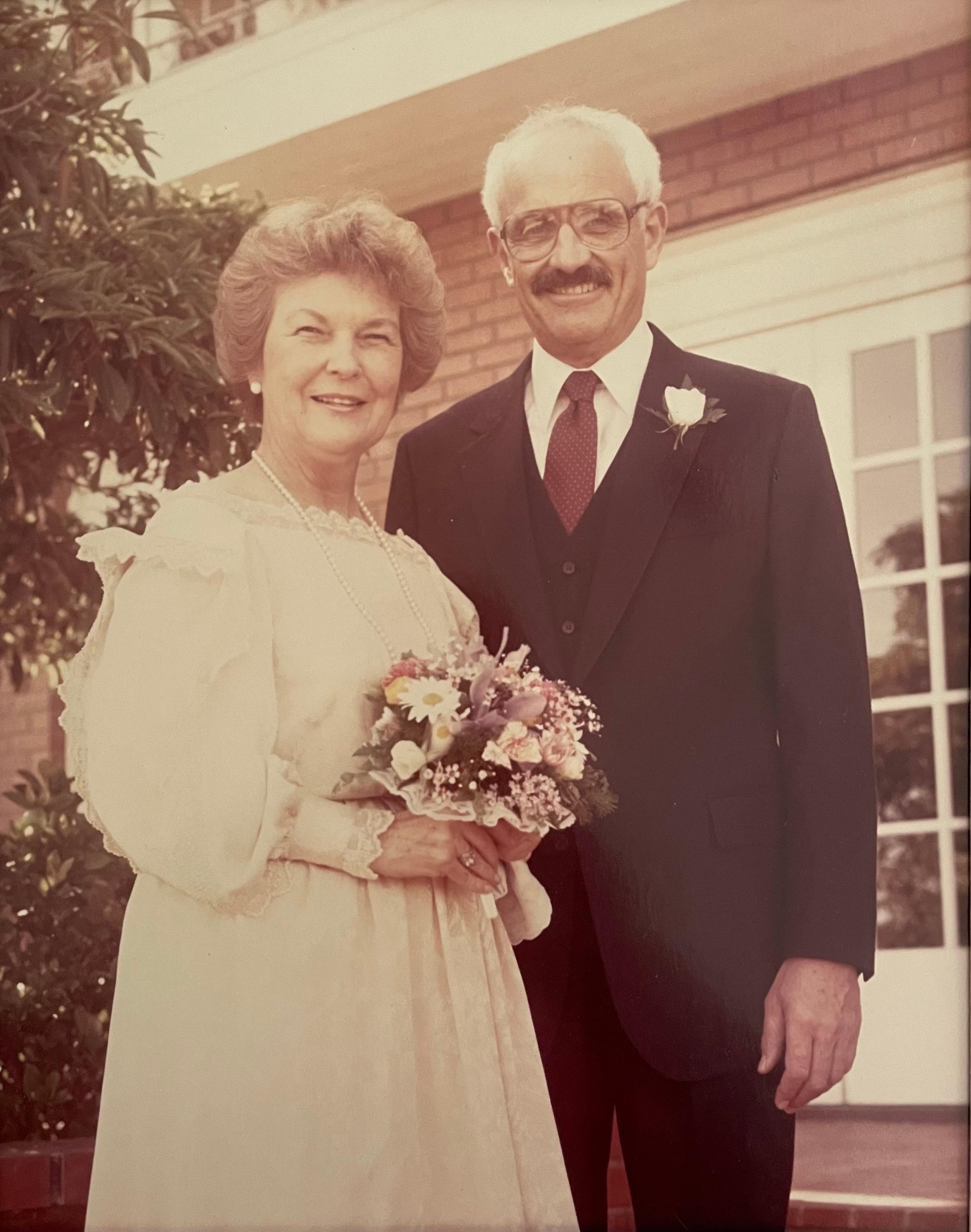 George and Winifred (Winni) on their wedding day, March of 1983