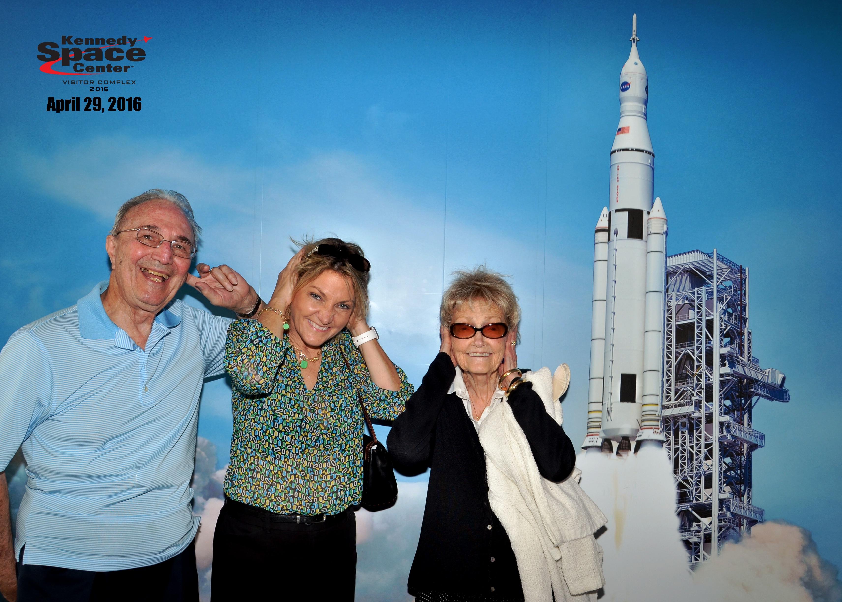 Sam, Cindy & Jerry at Kennedy Space Center