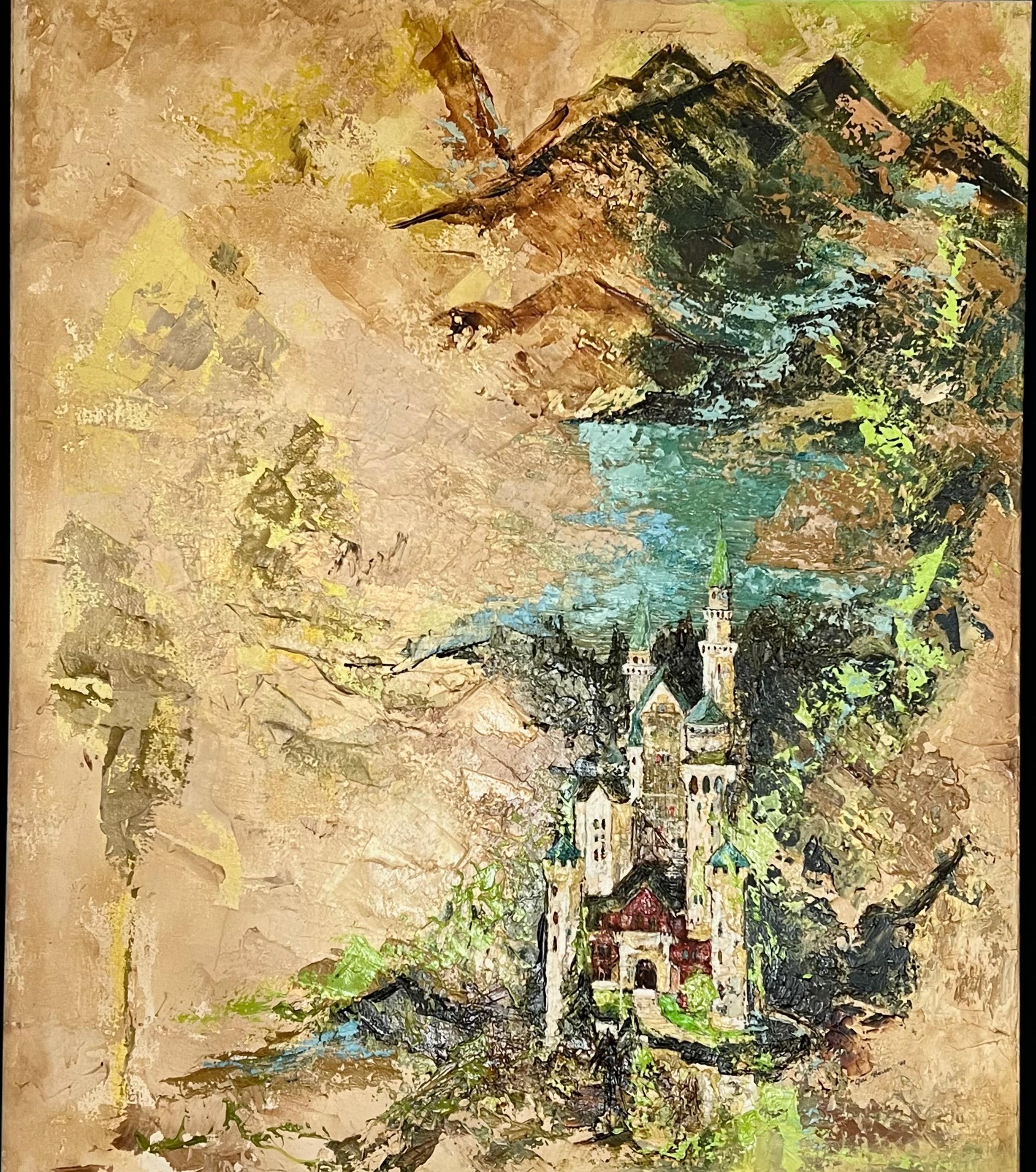 Jeri's painting of Neuschwanstein Castle in Germany