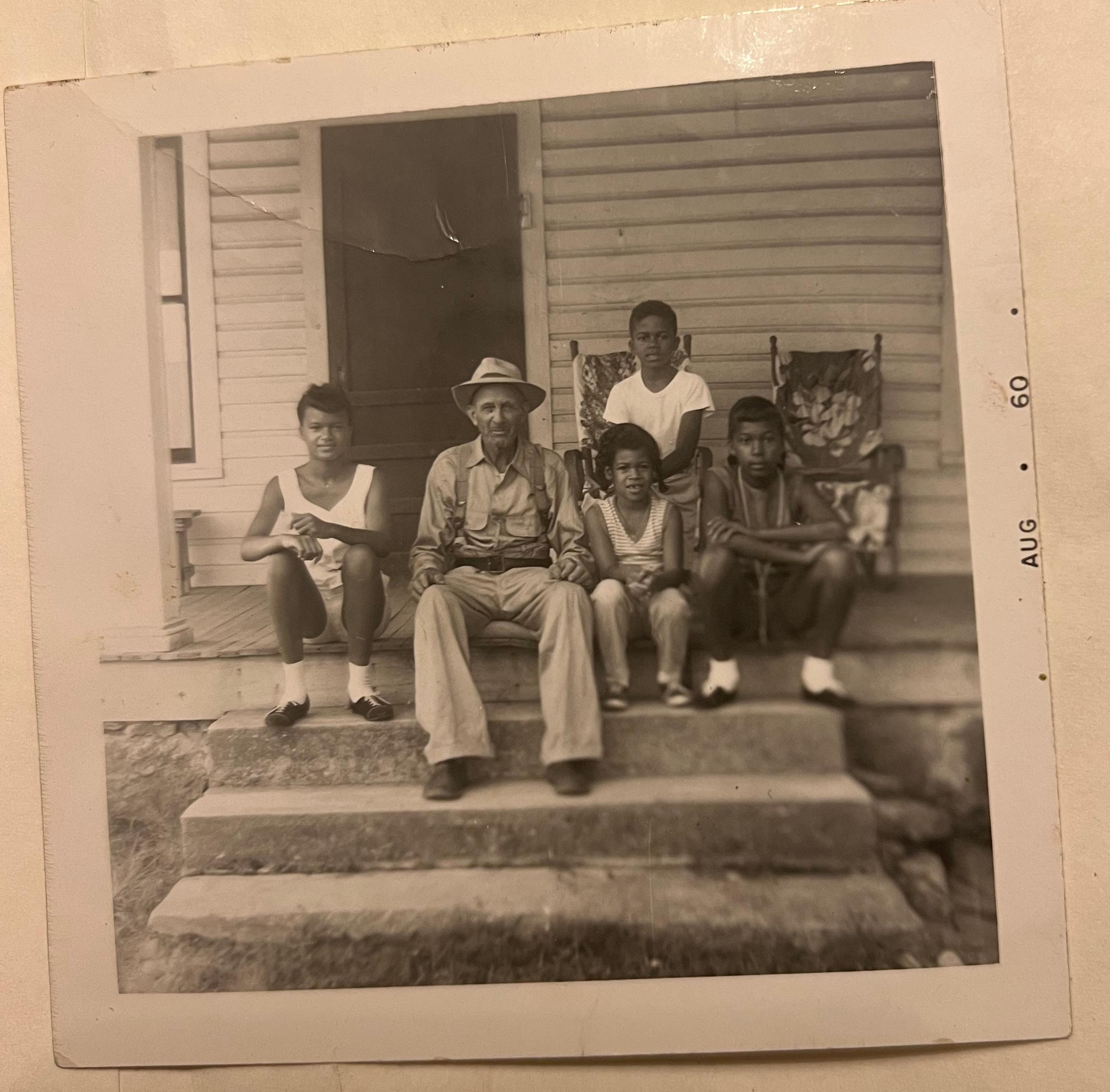 Joe's grandfather with nieces and nephew.