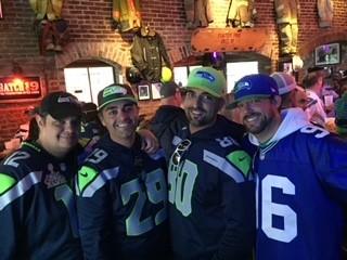 Our annual doubleheader Hawks 'pregame' at the McCoys.
