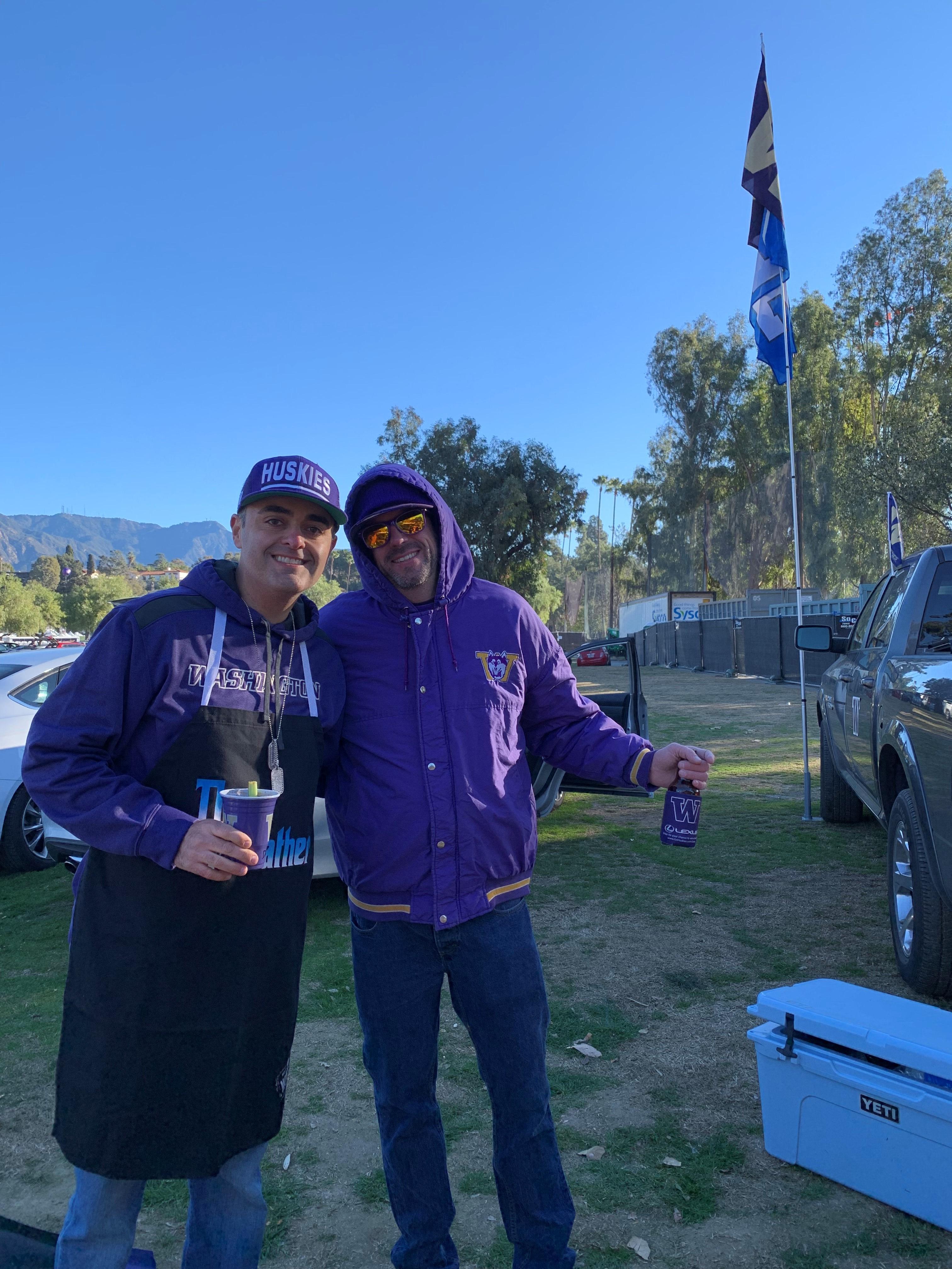 Tailgating before the Rose Bowl