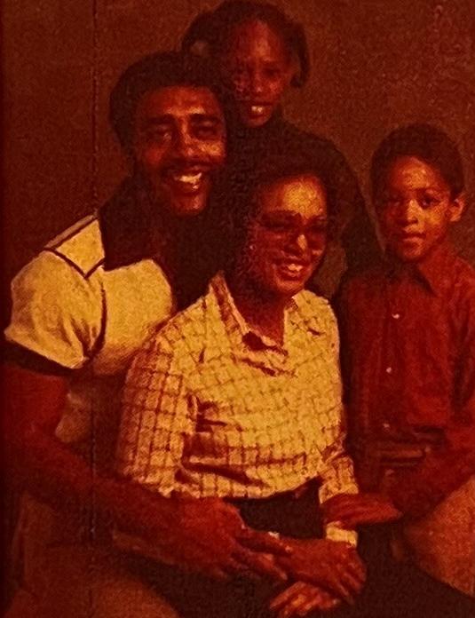 Dad, Mom, Lamont and Rachael.