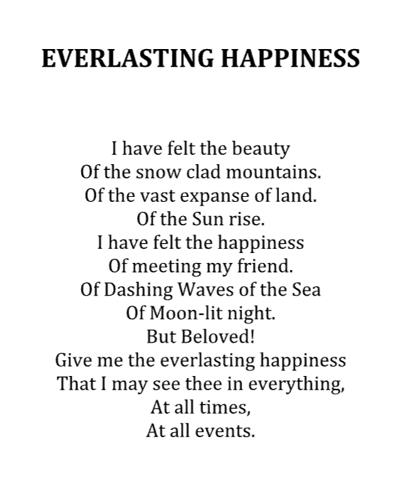 Thought I'd share a poem written by Arvind's father Gangadhar Paranjpe, in the late 1920s. I know Dad was elated to find his father's book of poems, entitled "Rare Moments" and shared it with many of us a few years ago.