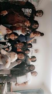 This was the year we surprised her, and we all showed up at her house. She was so happy for her birthday.