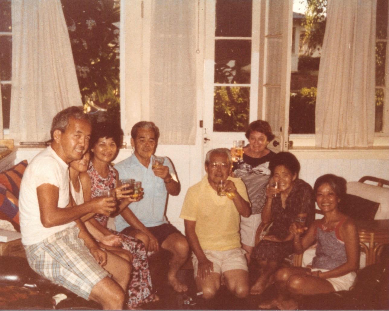 Fumi with her siblings and mother.