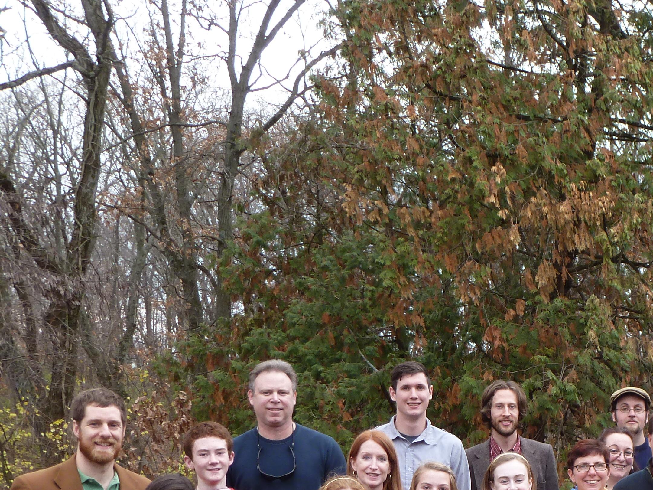 The clan or what was left of it in 2012. Thanksgving at Horn Lodge (Macomb, IL).