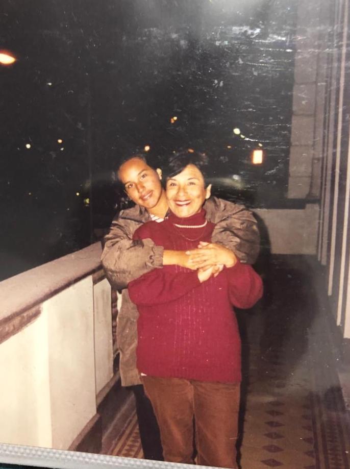 Jackie with her Mom Maggie fresh from Peru year 2000