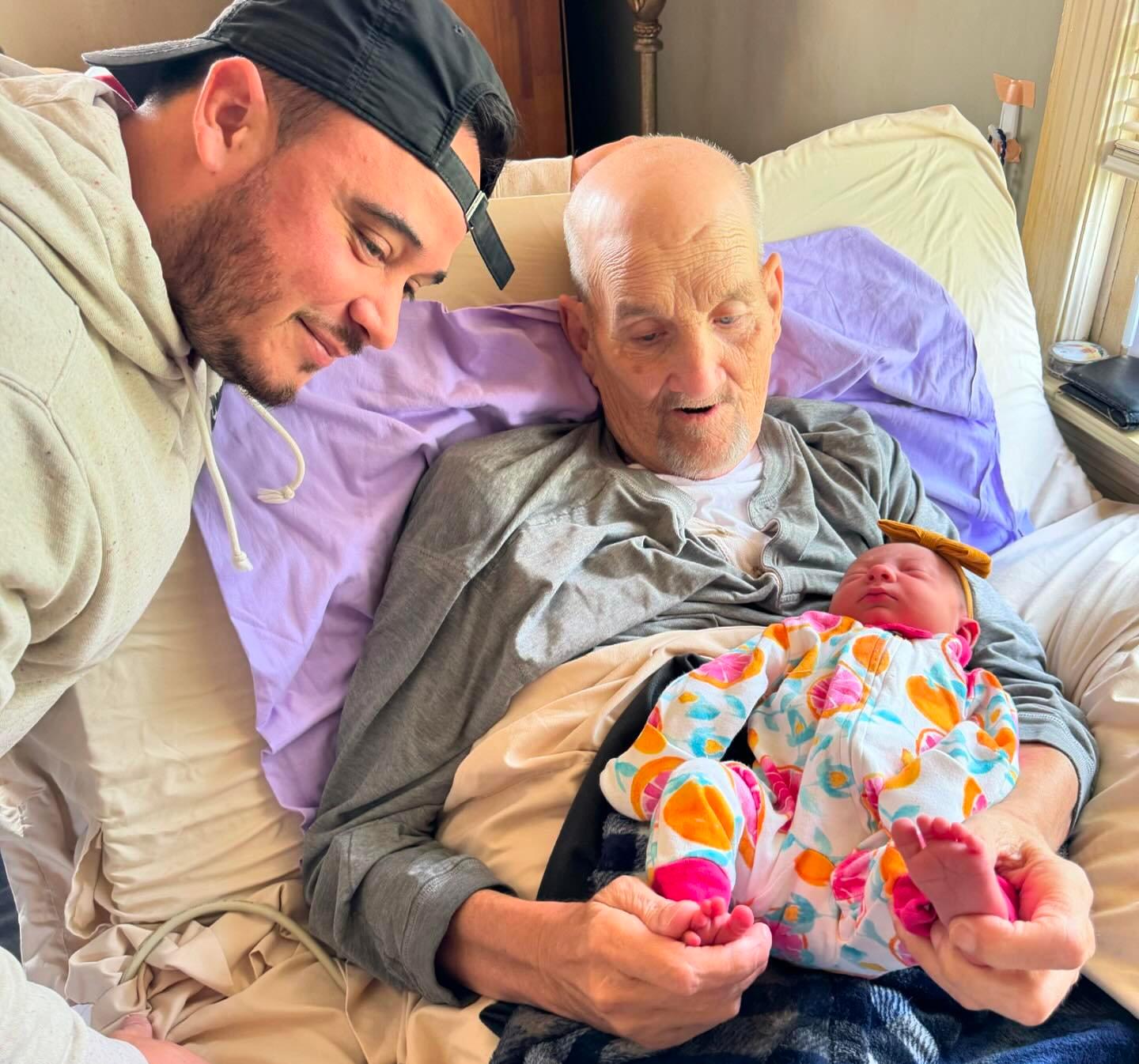 Mark and Brandon with baby Kennedy