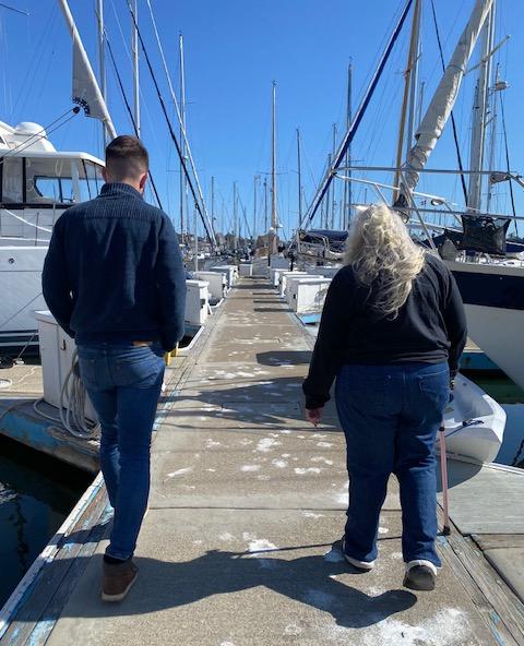 Eric cherished strolling the marina with you in the sun, exchanging the best conversation!